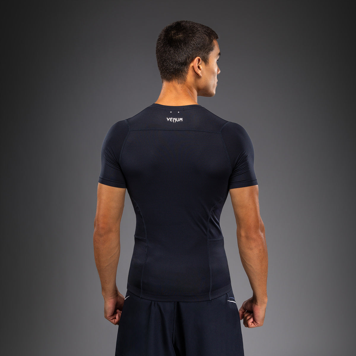 Venum G-Core Rashguard met korte mouwen - Marineblauw/Wit