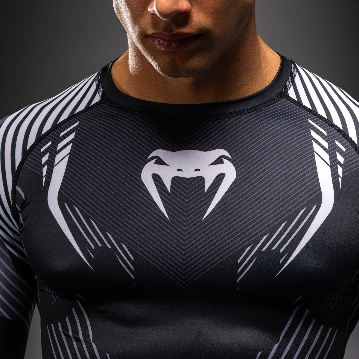 Venum No-Gi 6.0 Rashguard met lange mouwen - Zwart/Wit