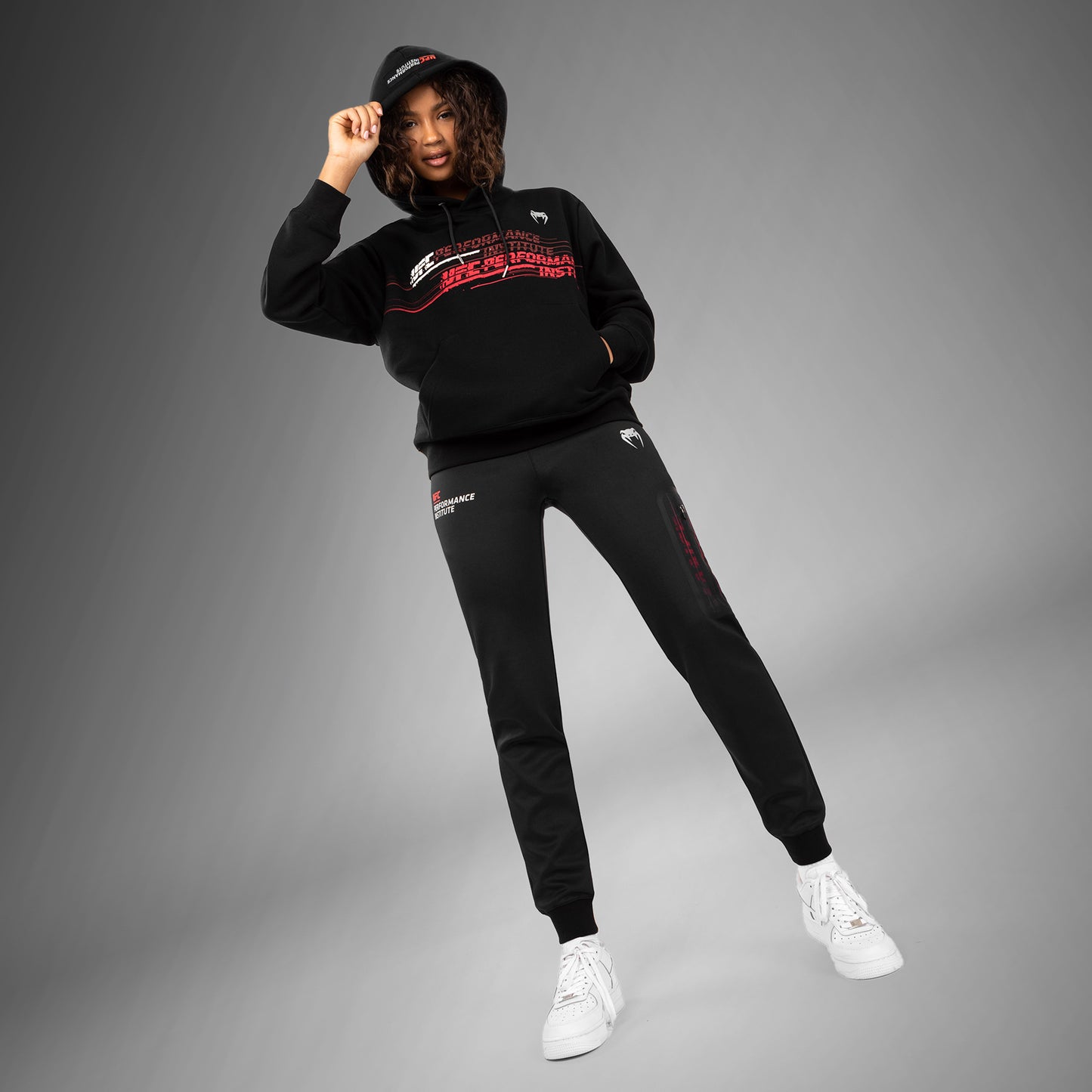 UFC Venum Performance Institute 2.0 Dames Hoodie - Zwart/Rood