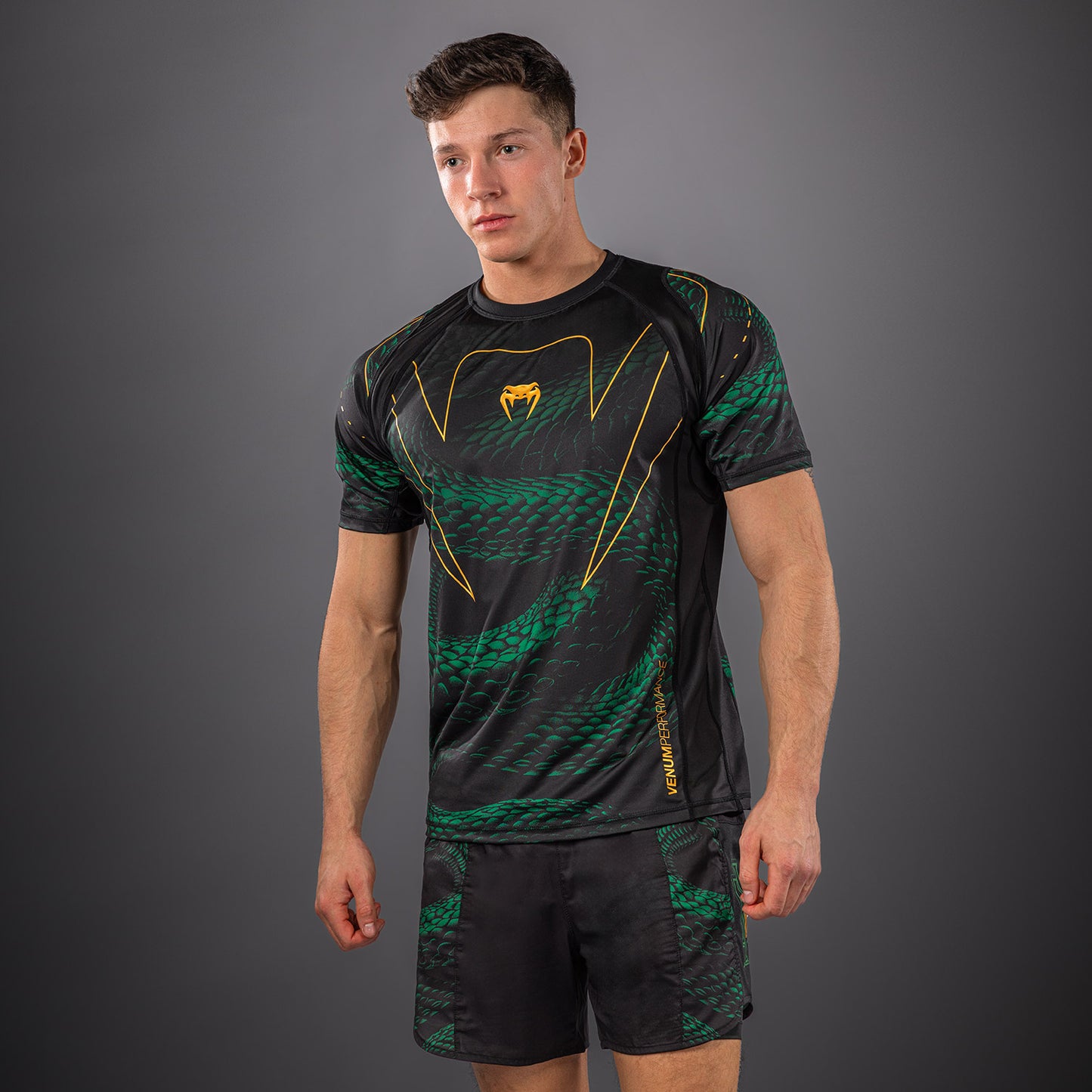 Venum Matupa Dry Tech T-shirt - Zwart/Groen/Goud