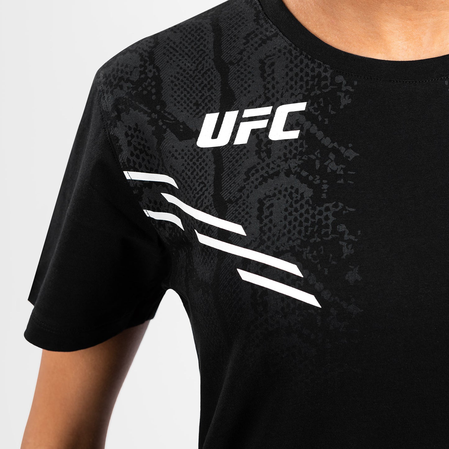 UFC Adrenaline by Venum Replica Dames-T-shirt met korte mouwen - Zwart