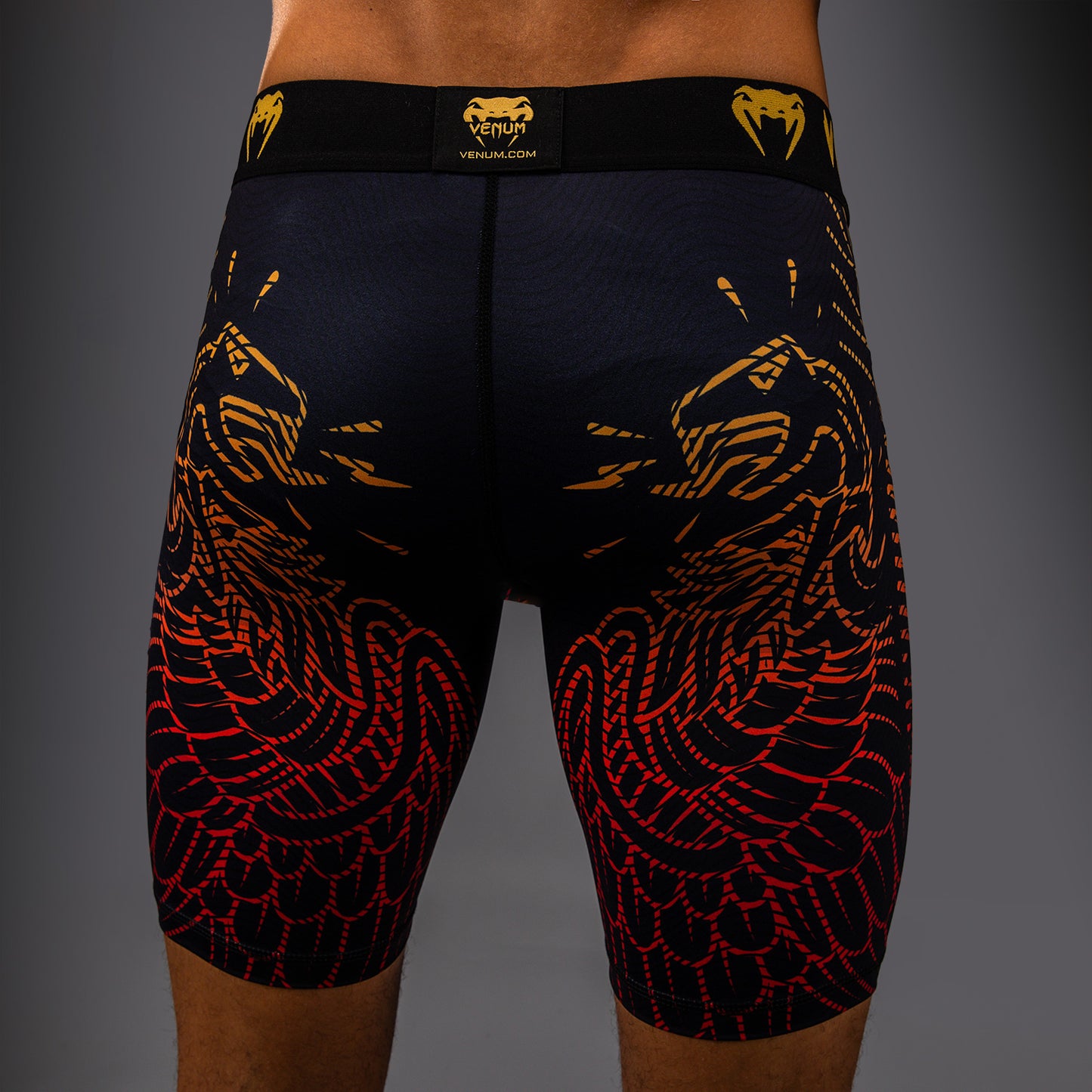 Venum Quetzal Fury Vale Tudo - Zwart/Fury Rood/Tangerine