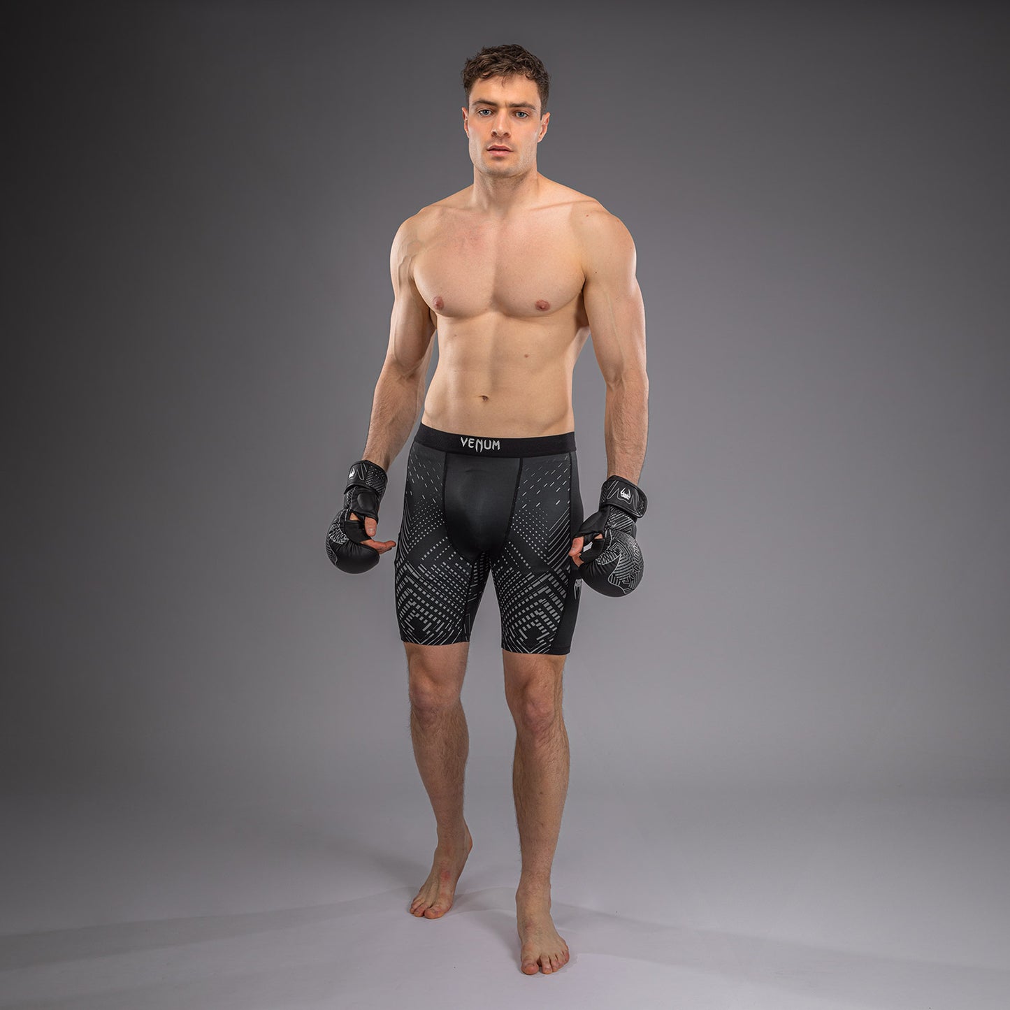 Venum Midnight Fury Compressieshort – Zwart/Grijs/Zilver