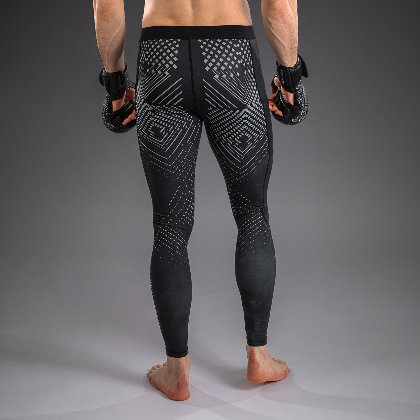 Venum Midnight Fury Spats – Zwart/Grijs/Zilver