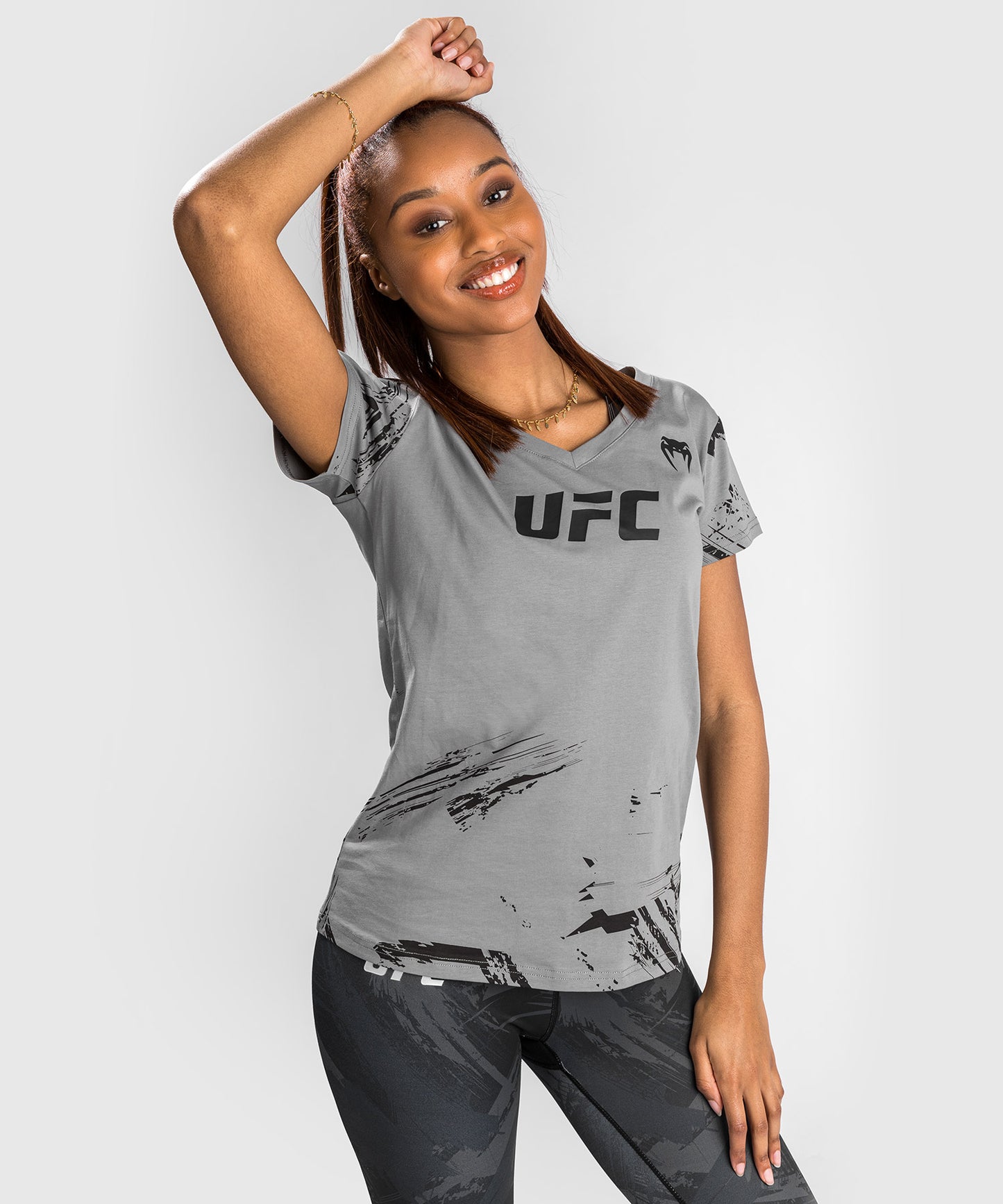 UFC Venum Authentic Fight Week 2.0 T-Shirt - Voor Dames -  Grijs