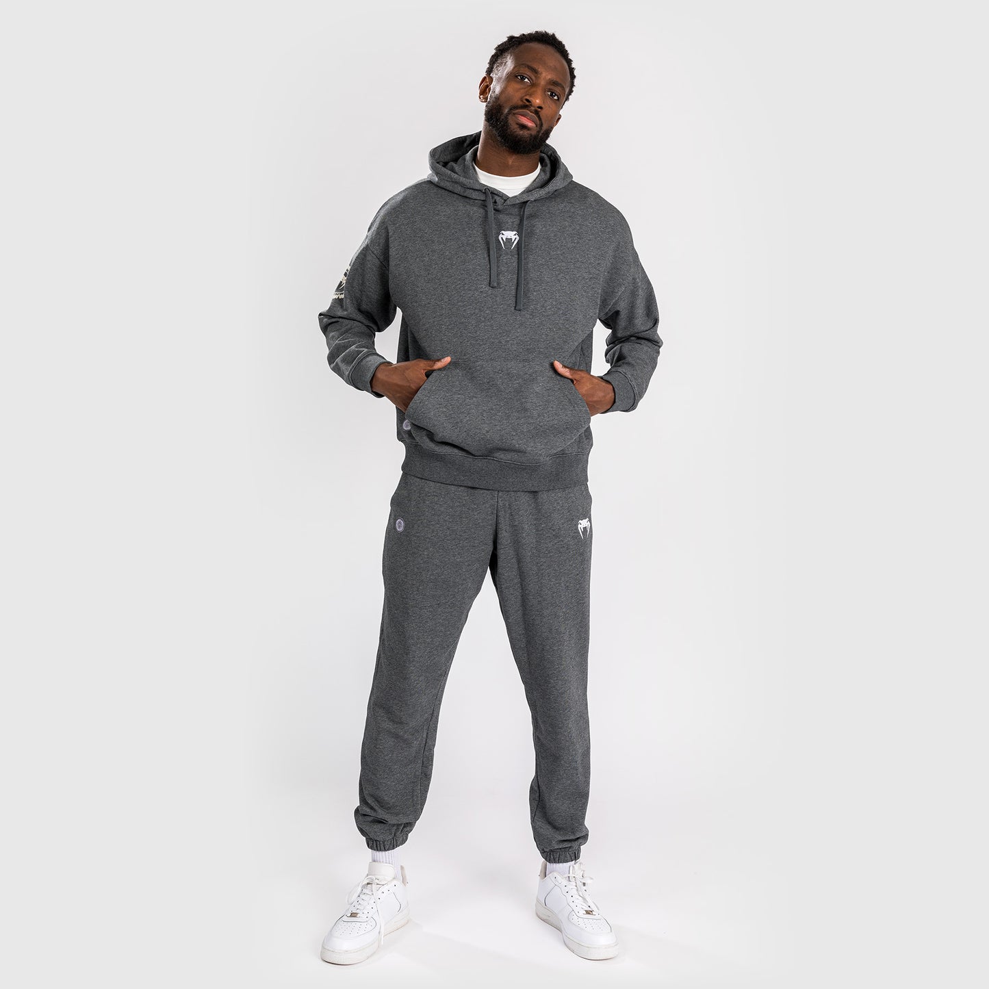 Venum Vortex XL Lite Heren Hoodie - Donker Heather Grijs