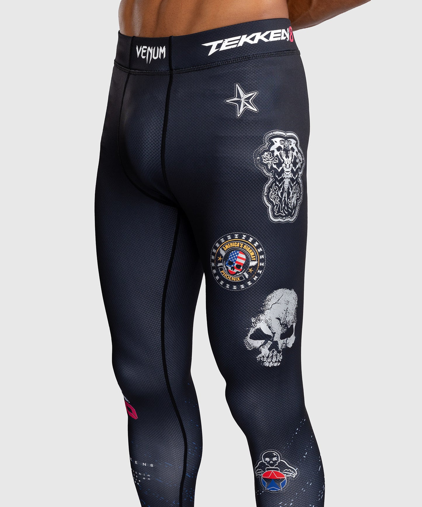 Venum x TEKKEN 8 - Paul Phoenix Spats - Zwart/Blauw