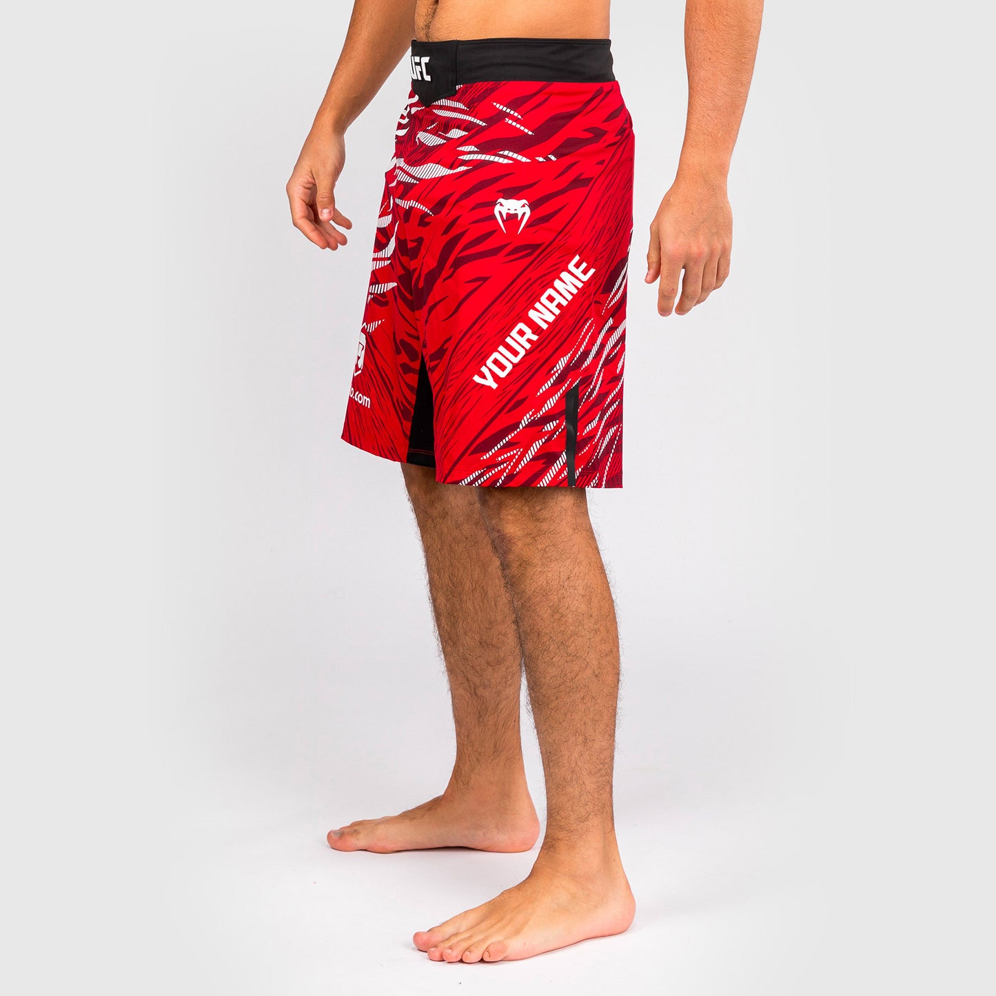 UFC Fusion by Venum Personalized Authentic Fight Night Fight Shorts voor Heren - Lang Fit - Rood