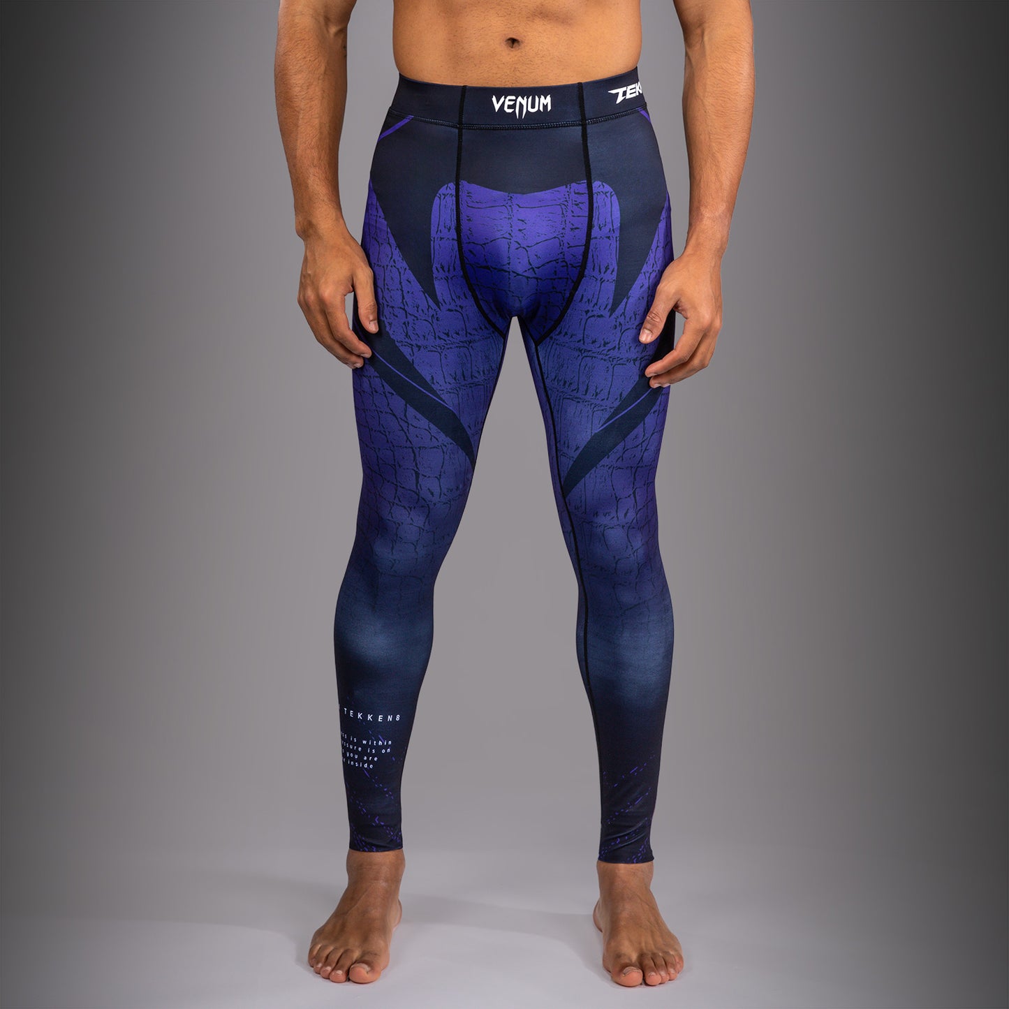 Venum x TEKKEN 8 Spats - Kazuya - Zwart/Blauw