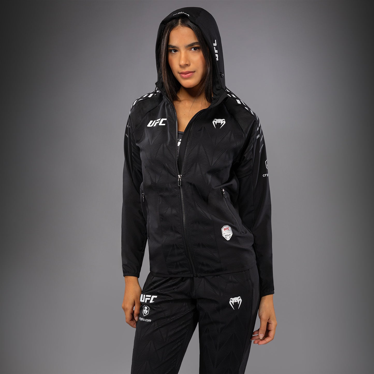 UFC Zenith by Venum Authentic Fight Night Walkout Hoodie Dames - Zwart