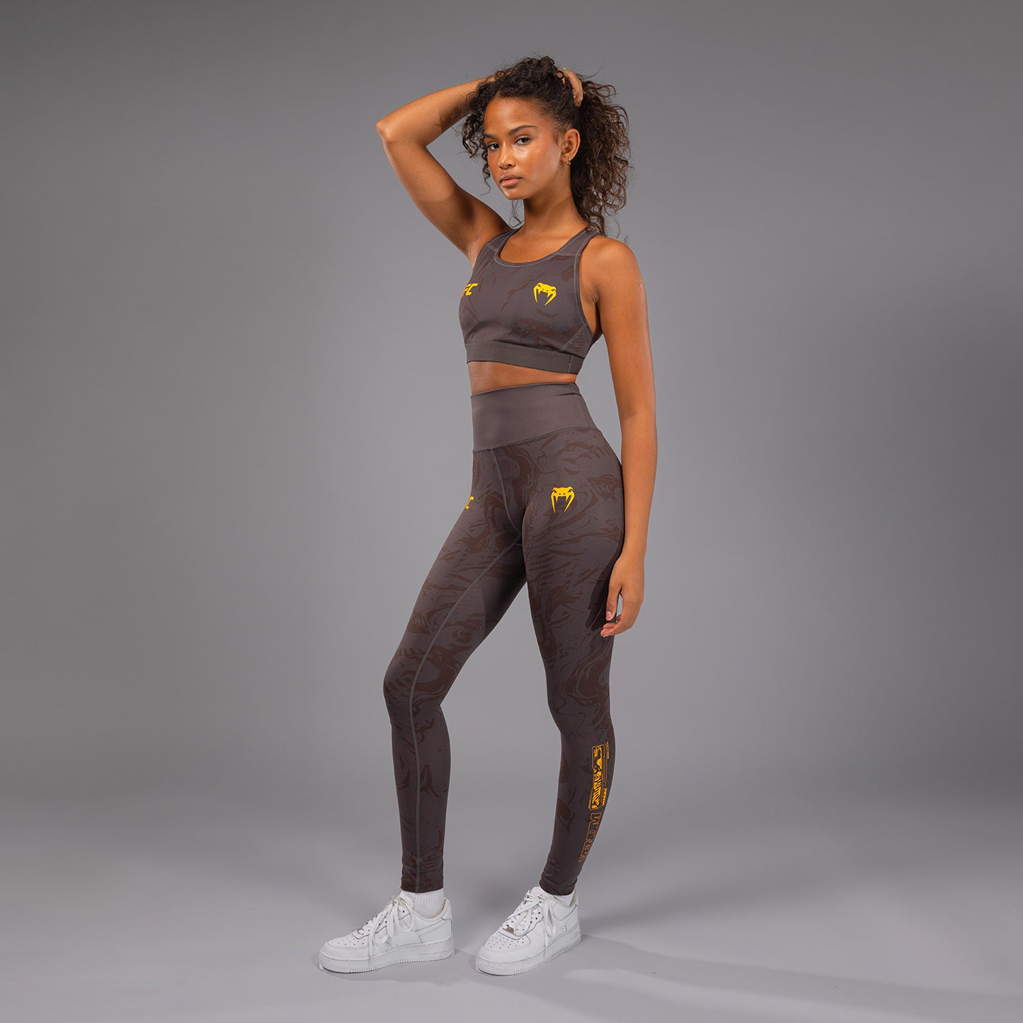 UFC Fusion by Venum Fight Week Performance Leggings voor Dames - Earthen Brown