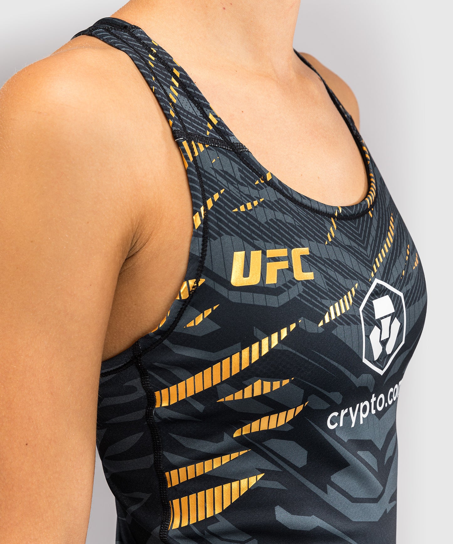 UFC Fusion by Venum Authentic Fight Night Strakke Top met Geïntegreerde BH voor Dames - Champion