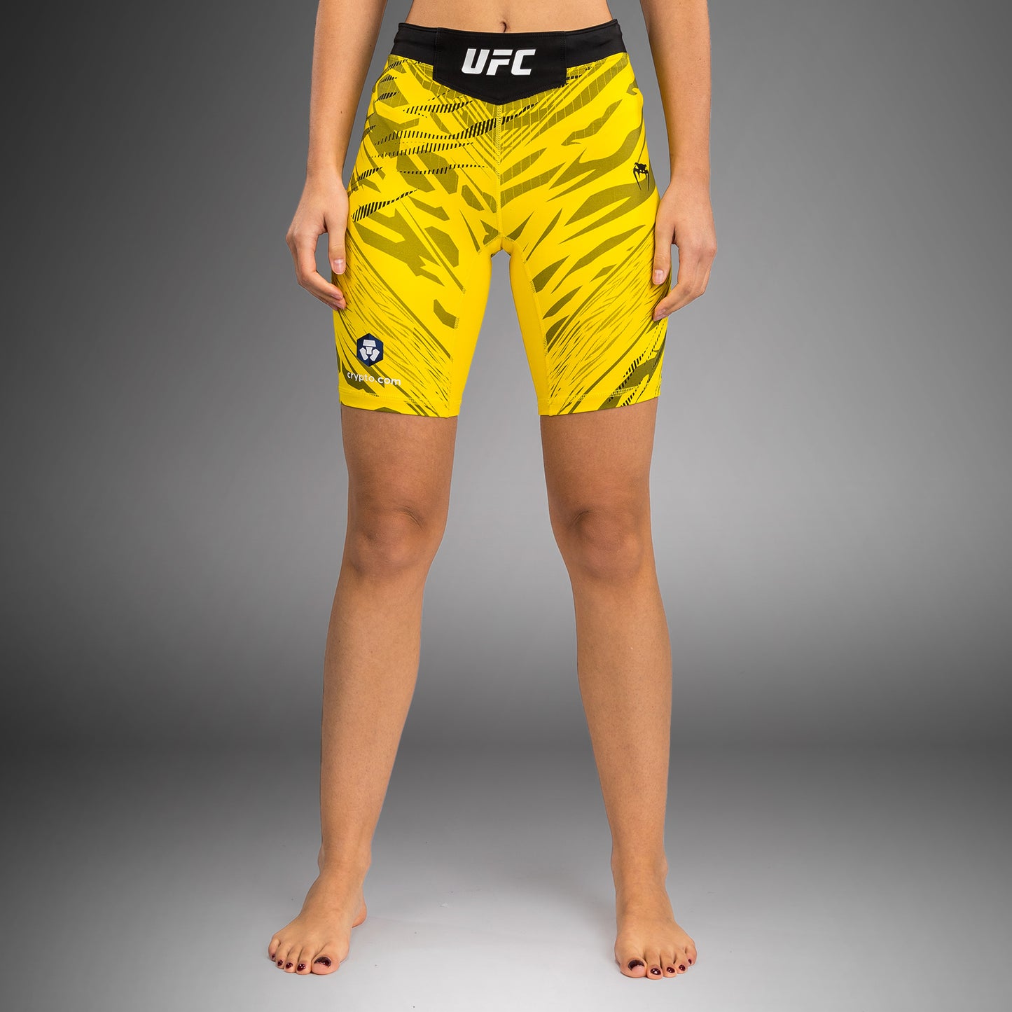 UFC Fusion by Venum Authentic Fight Night Vale Tudo Shorts voor Dames - Lang Fit - Geel