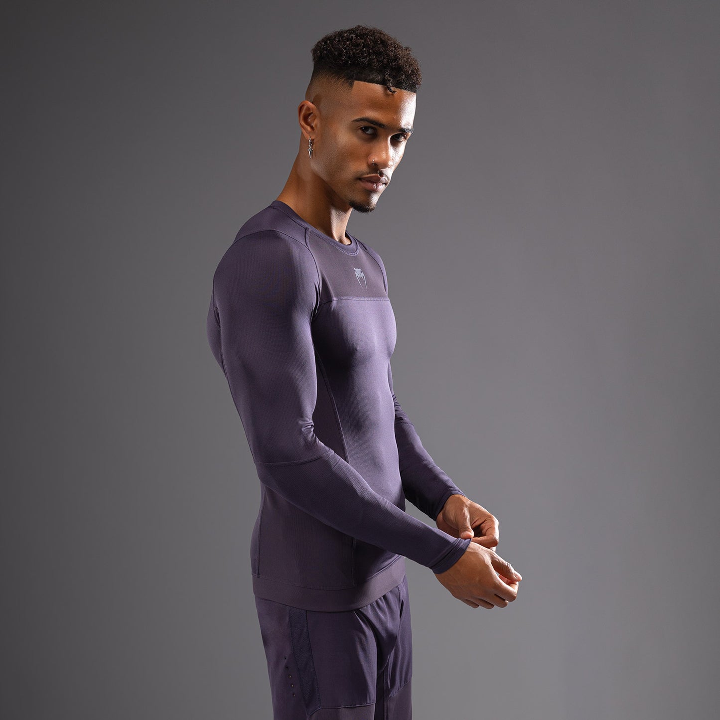 Venum G-Fit Air Lange Mouw Rashguard Heren - Donkerpaars