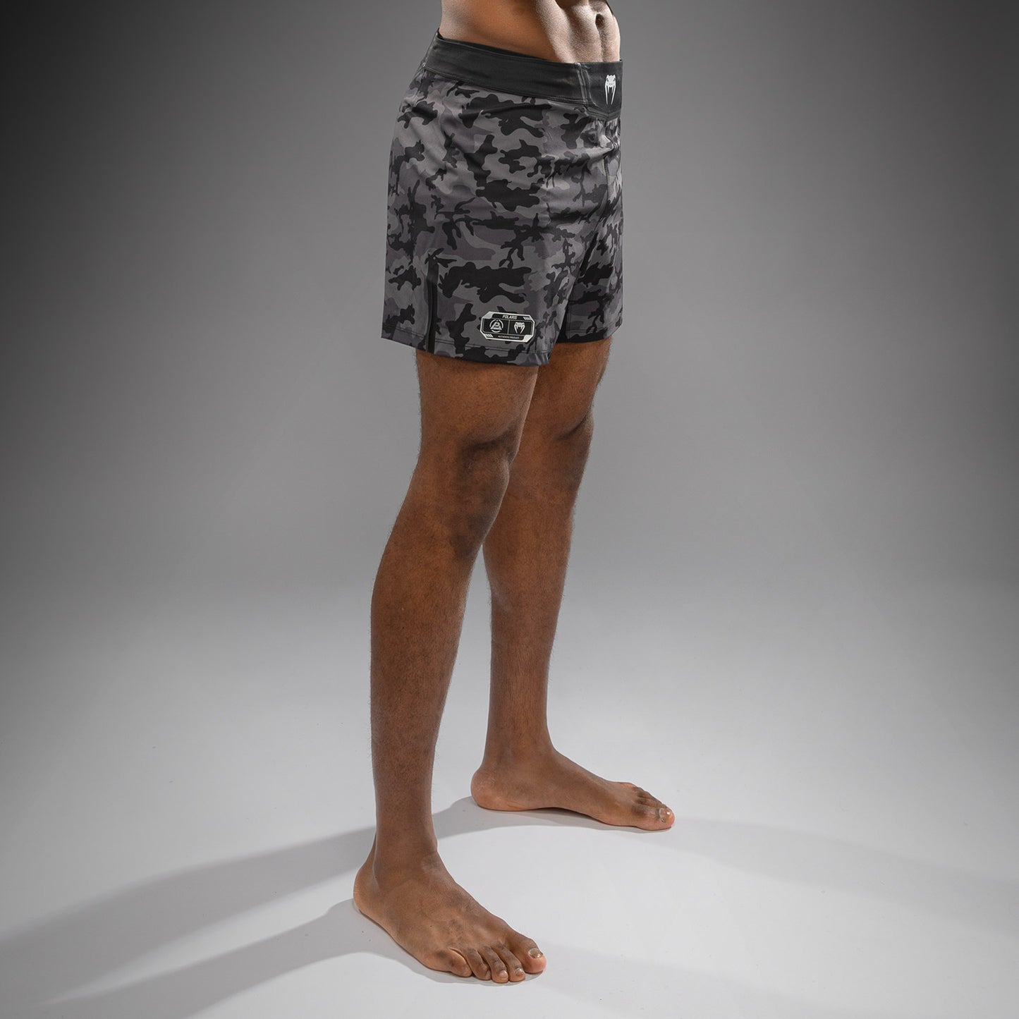 Venum x Polaris Fight Shorts - Zwart/Storm Grijs