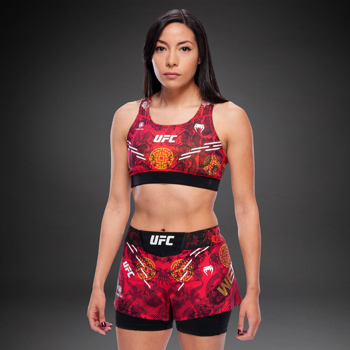 UFC Unrivaled by Venum Zhang Weili Dames Sportbeha - Rood
