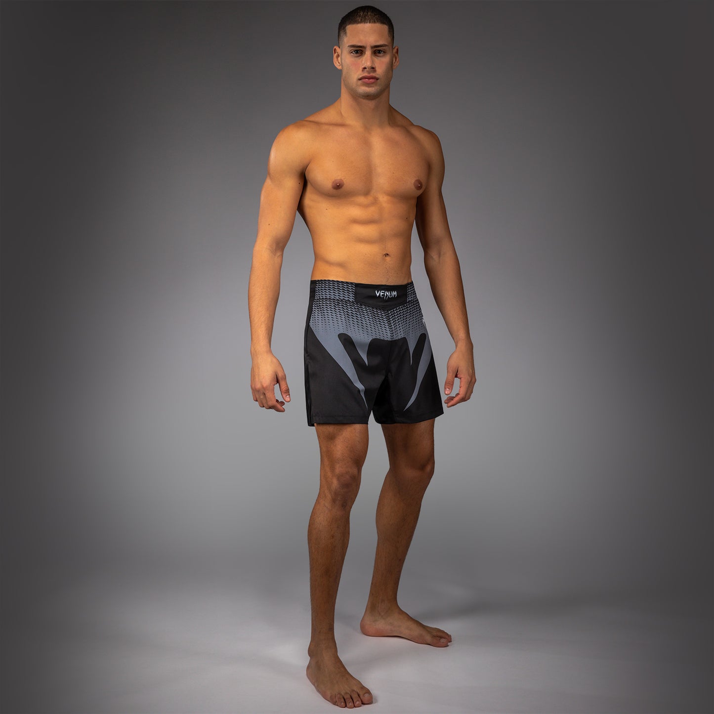 Venum No Gi Fightshorts - Zwart/Zilvergrijs
