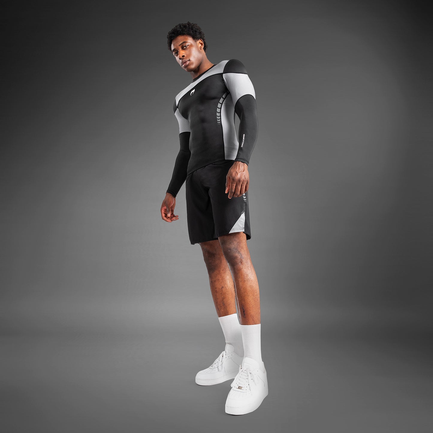 Venum Tempest Heren Lange Mouwen Rashguard - Zwart/Grijs