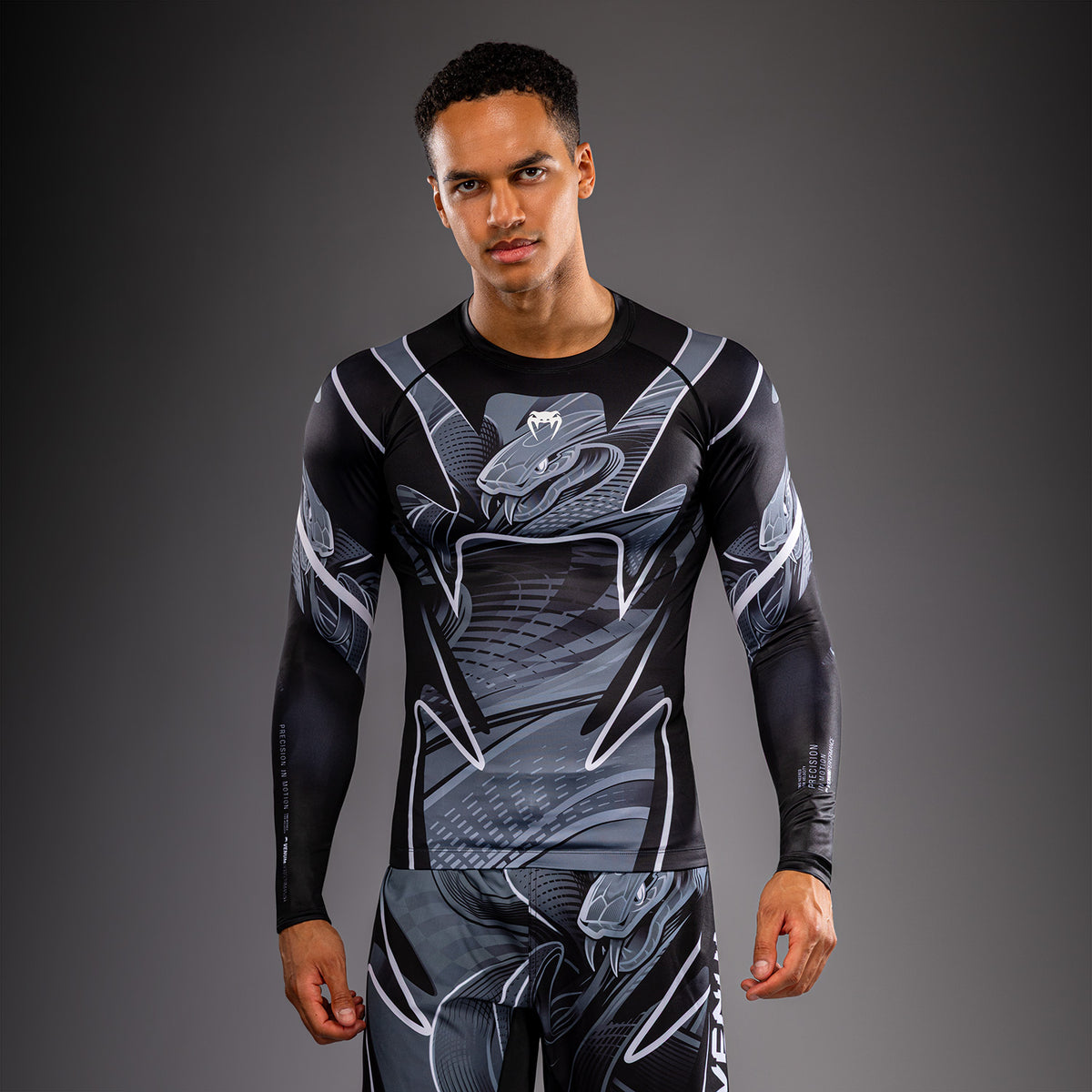 Venum Crimson Viper 2.0 Rashguard met lange mouwen - Zwart/Grijs