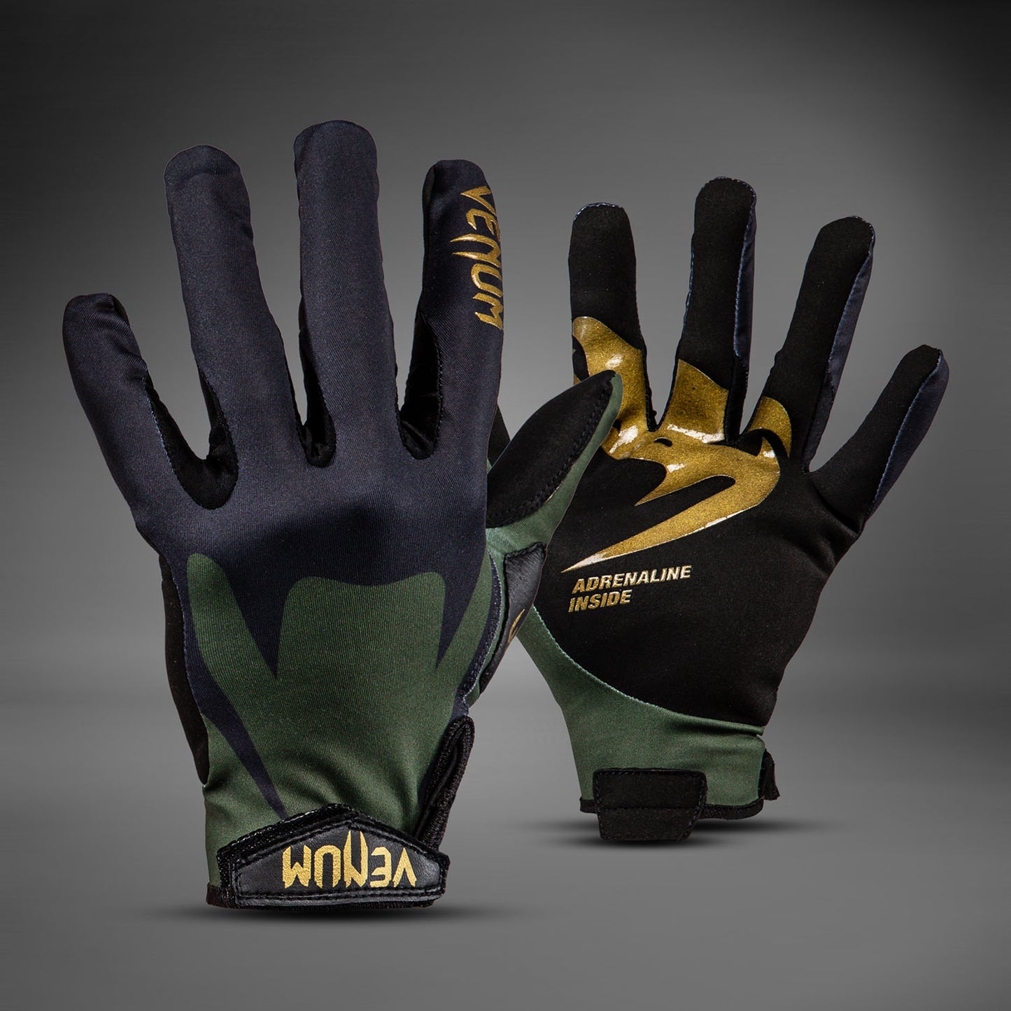 Venum MX Summer Motorsportshandschoenen - Zwart/Groen/Goud