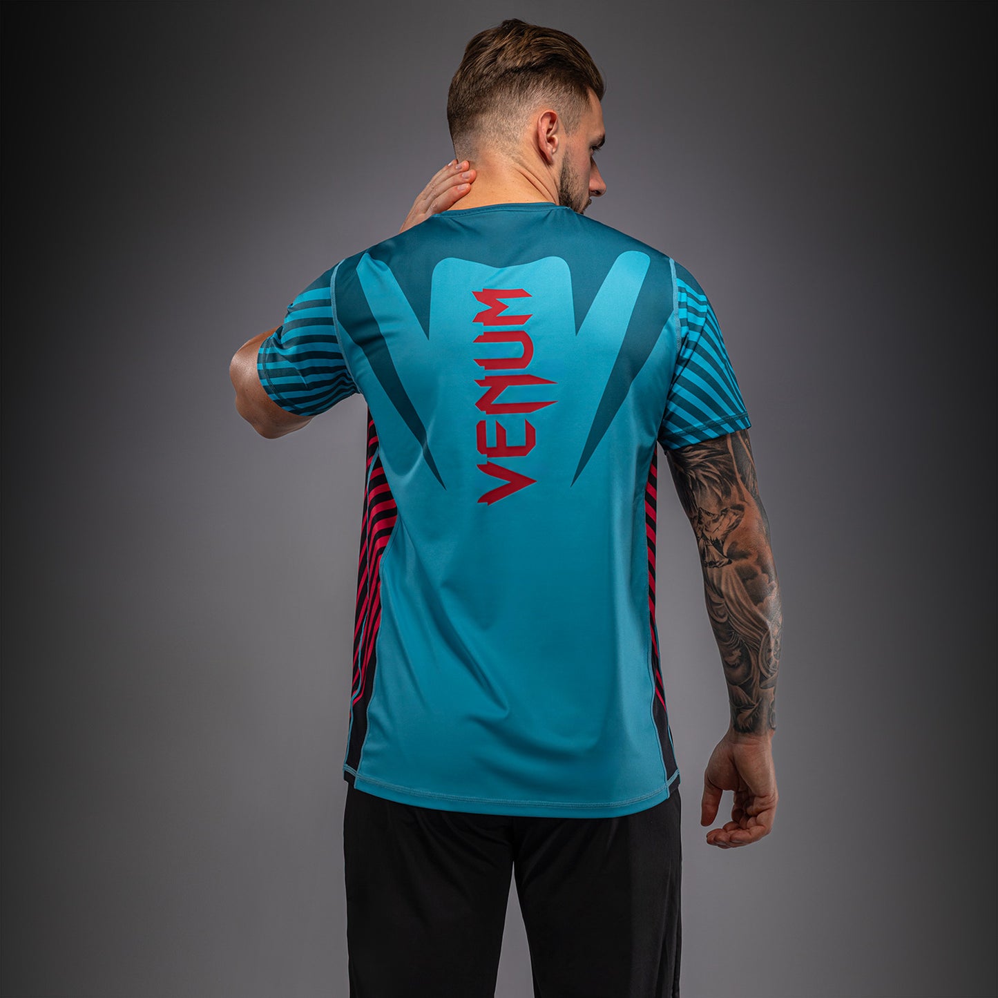 Venum Attack 90 Dry Tech T-shirt – Turkoois/Rood