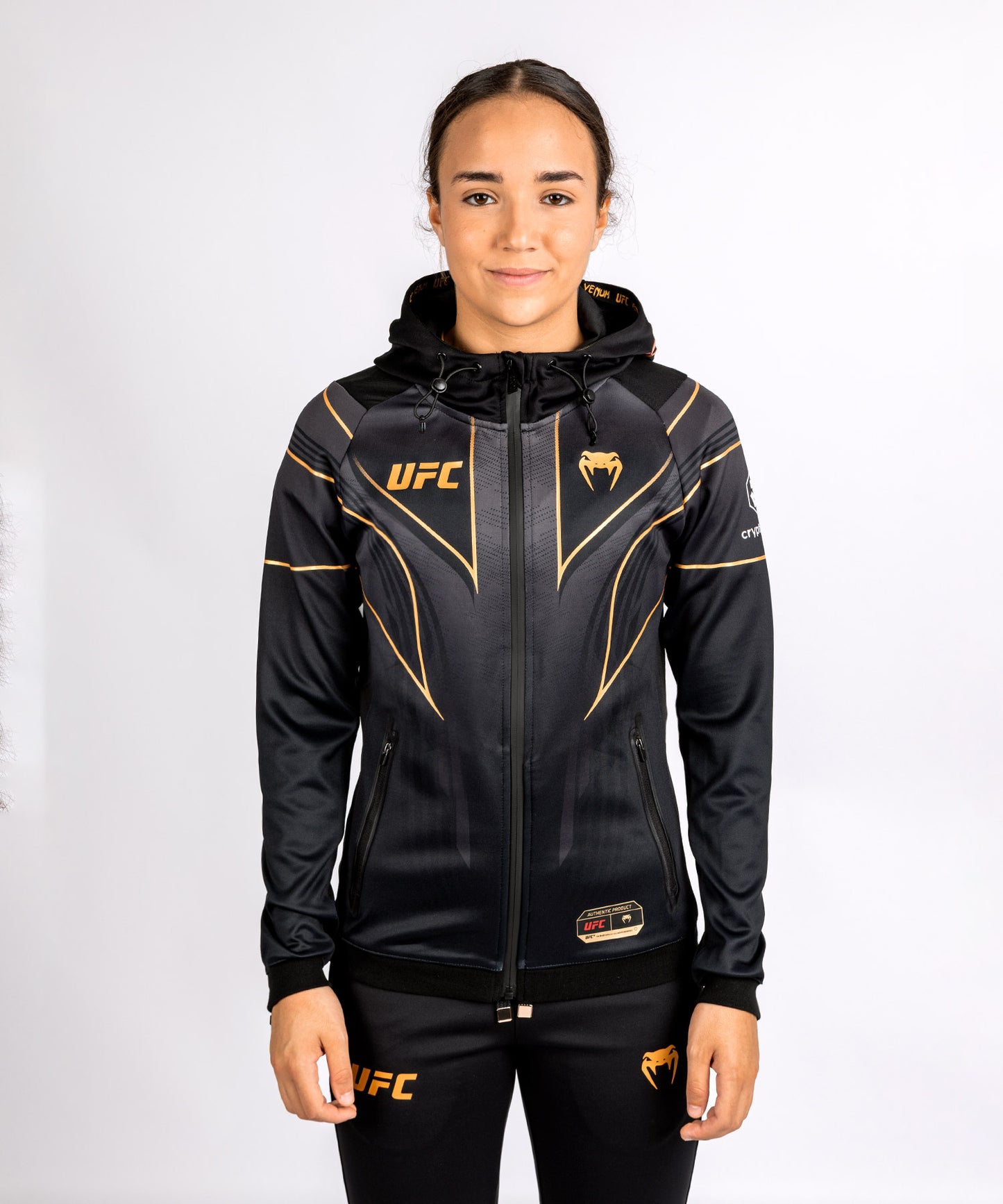 UFC Venum Gepersonaliseerde Authentic Fight Night 2.0 Vrouwen Walkout Hoodie - Champion
