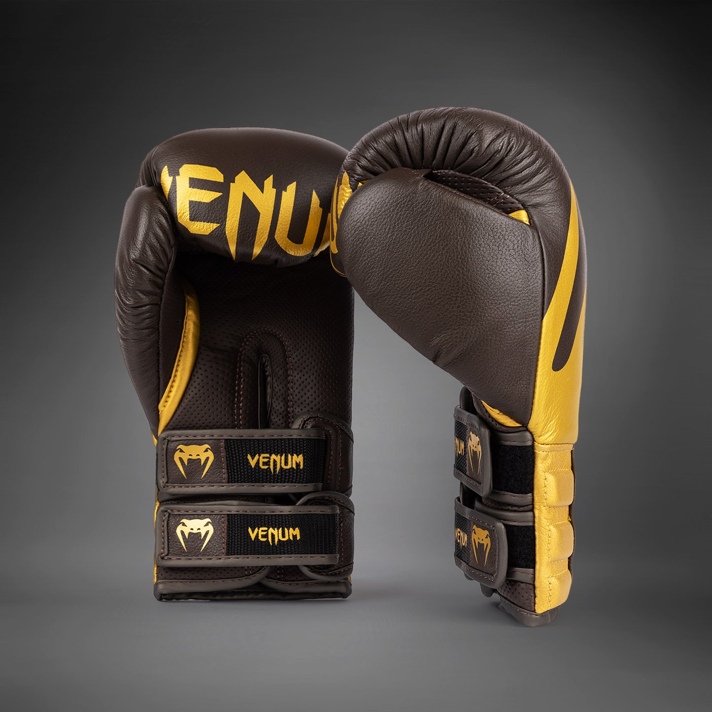 Venum Reverso Bokshandschoenen - Chocolade/Goud