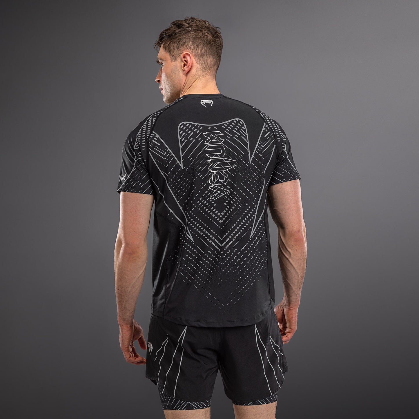 Venum Midnight Fury Dry Tech T-shirt – Zwart/Grijs/Zilver