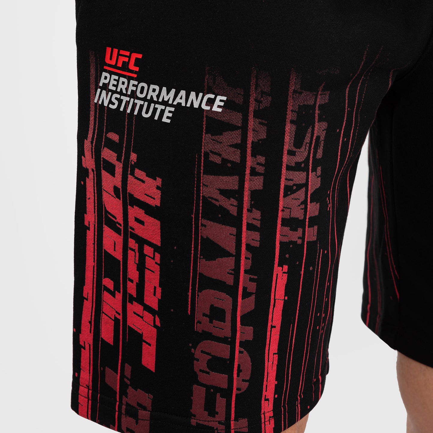 UFC Venum Performance Institute 2.0 Katoenen Short voor Heren - Zwart/Rood