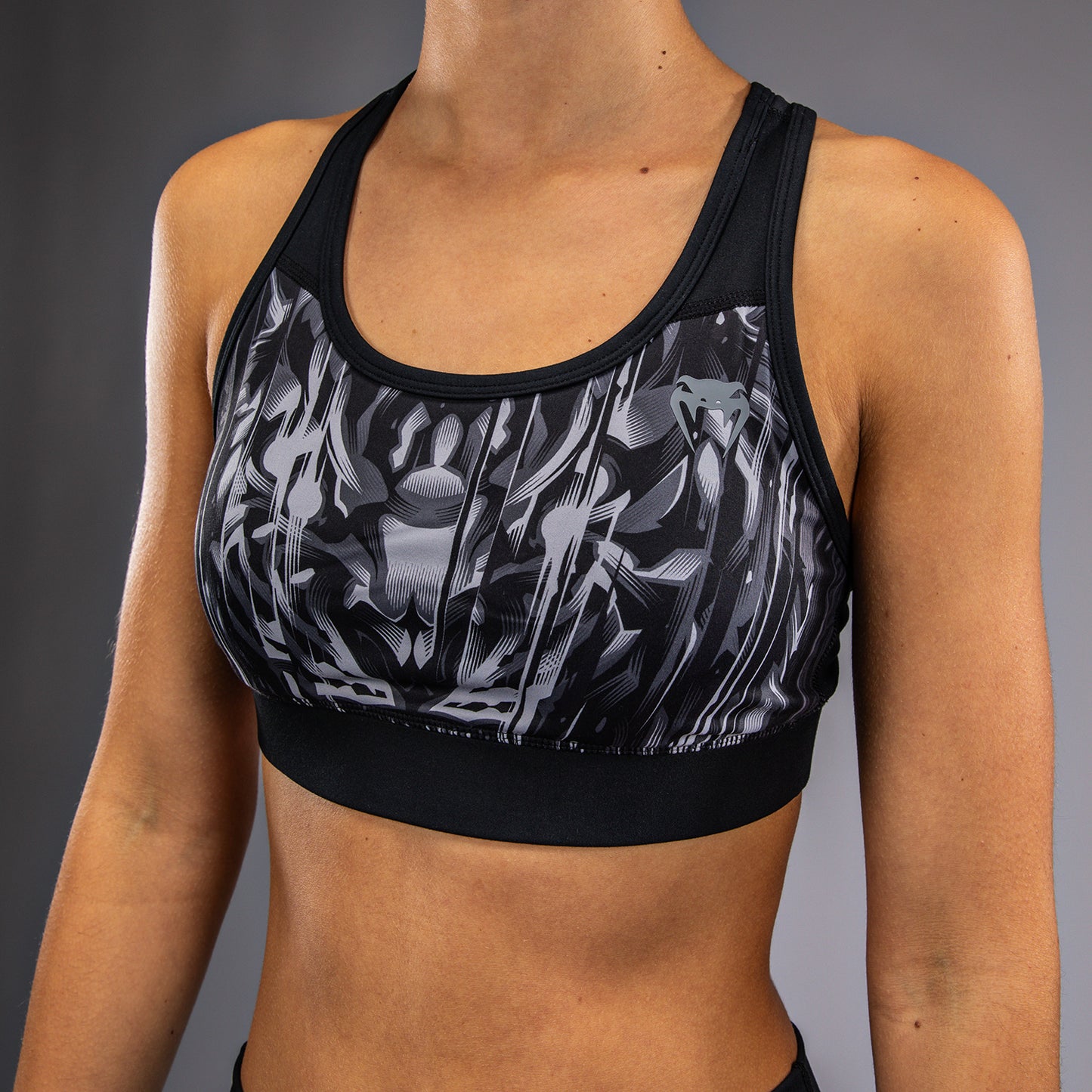 Venum Tiger Sport-BH Dames - Zwart / Zilver