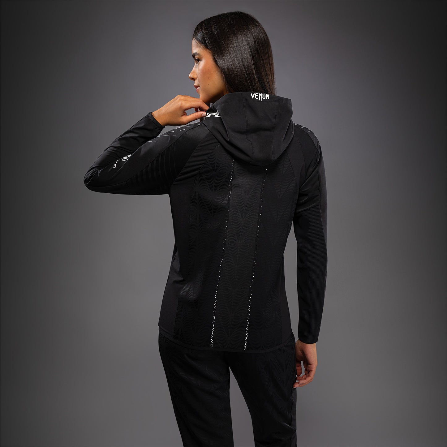 UFC Zenith by Venum Authentic Fight Night Walkout Hoodie Dames Personalized - Zwart