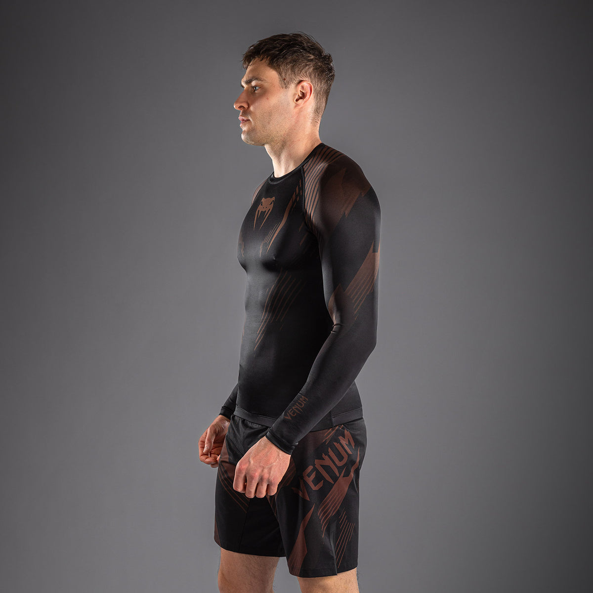 Venum No-Gi 6.0 Rashguard met lange mouwen - Zwart/Bruin