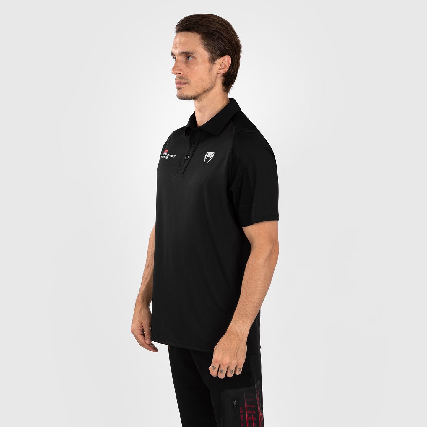 UFC Venum Performance Institute 2.0 Poloshirt voor Mannen - Zwart/Rood