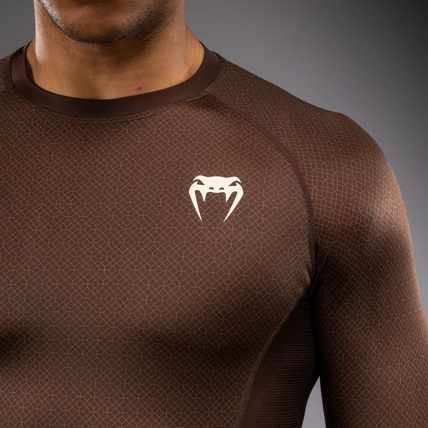 Venum x Roger Gracie Academy Rashguard met Lange Mouwen - Donkerbruin