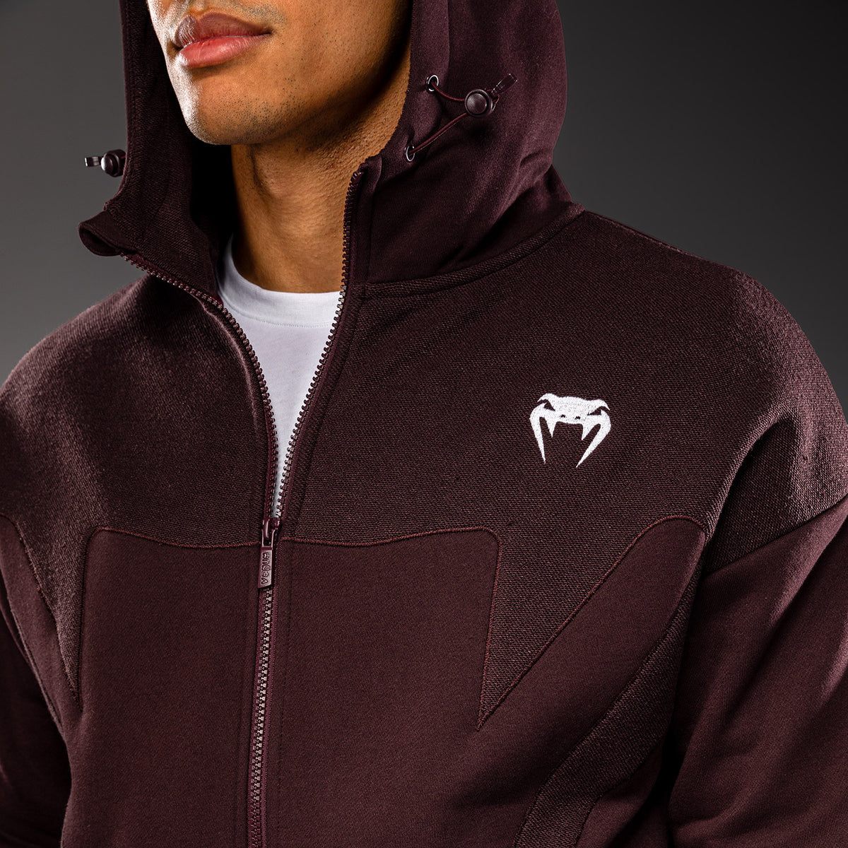 Venum Attack Fleece & Weave Trainingsjack - Bordeauxrood