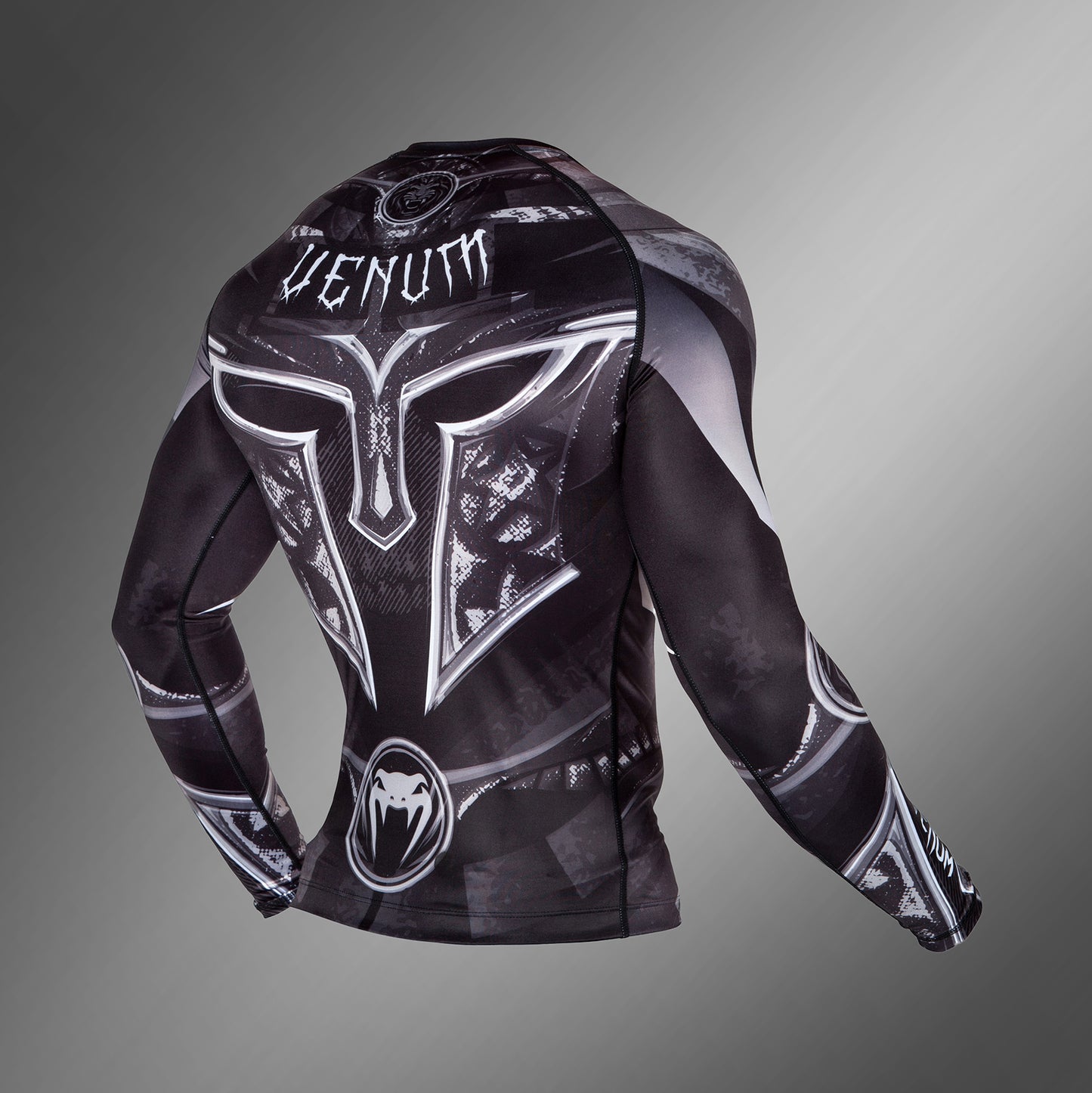 Venum Gladiator 3.0 Rashguard - lange mouwen - zwart/wit