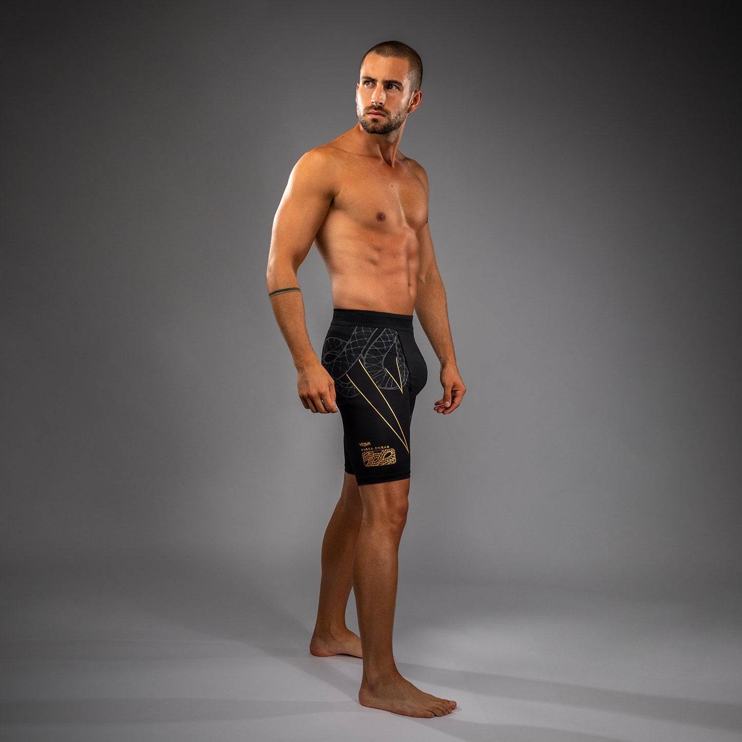 Venum Serpenti Vale Tudo Shorts – Zwart/Zilver/Goud