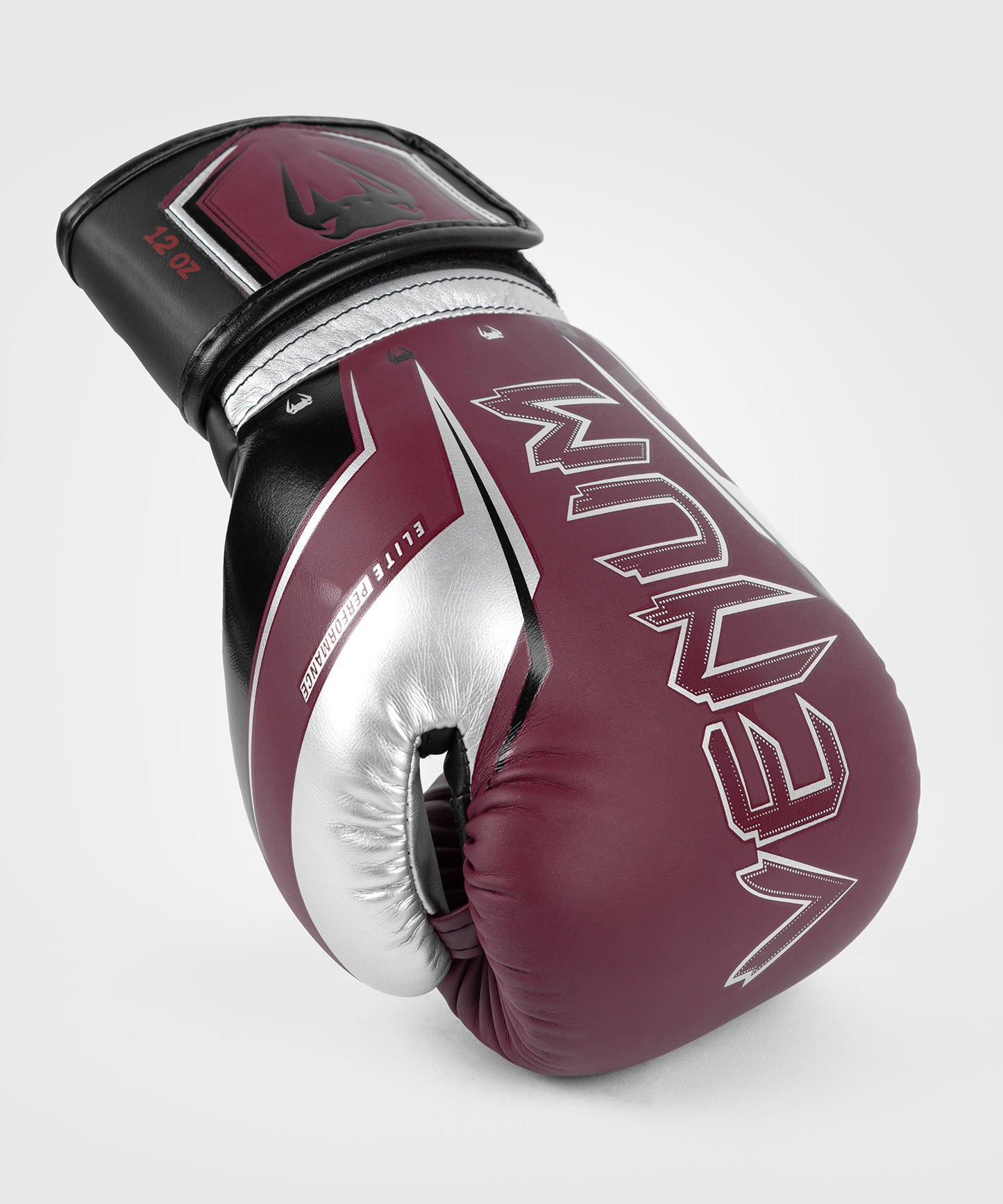 Venum Elite Evo Bokshandschoenen - Bourgondië/Zilver