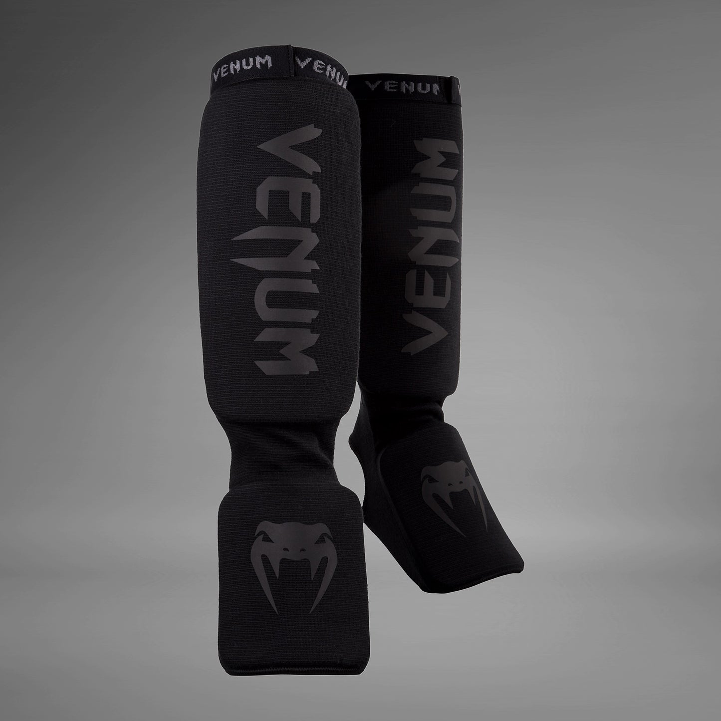 Venum Kontact Scheenbeschermers - Zwart/Zwart