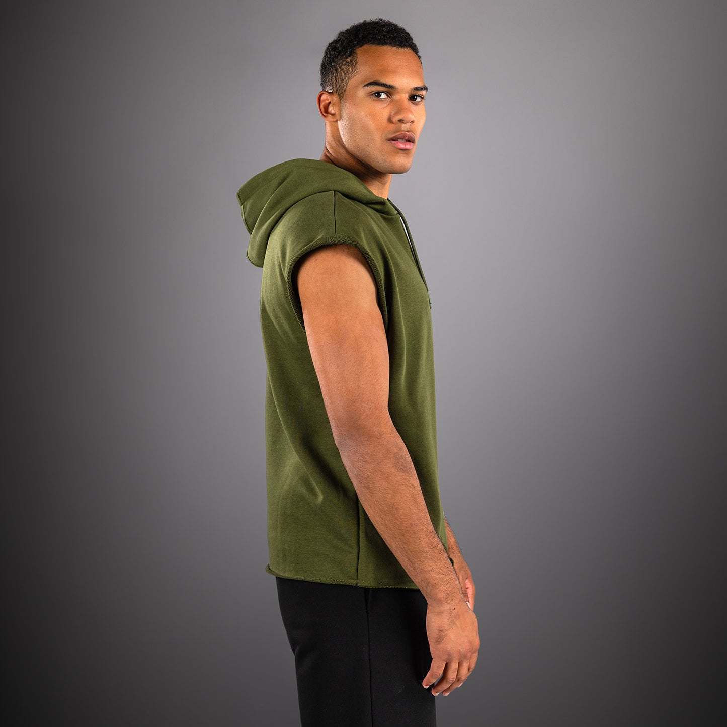 Venum Divide Mouwloos Hoodie - Militair Groen
