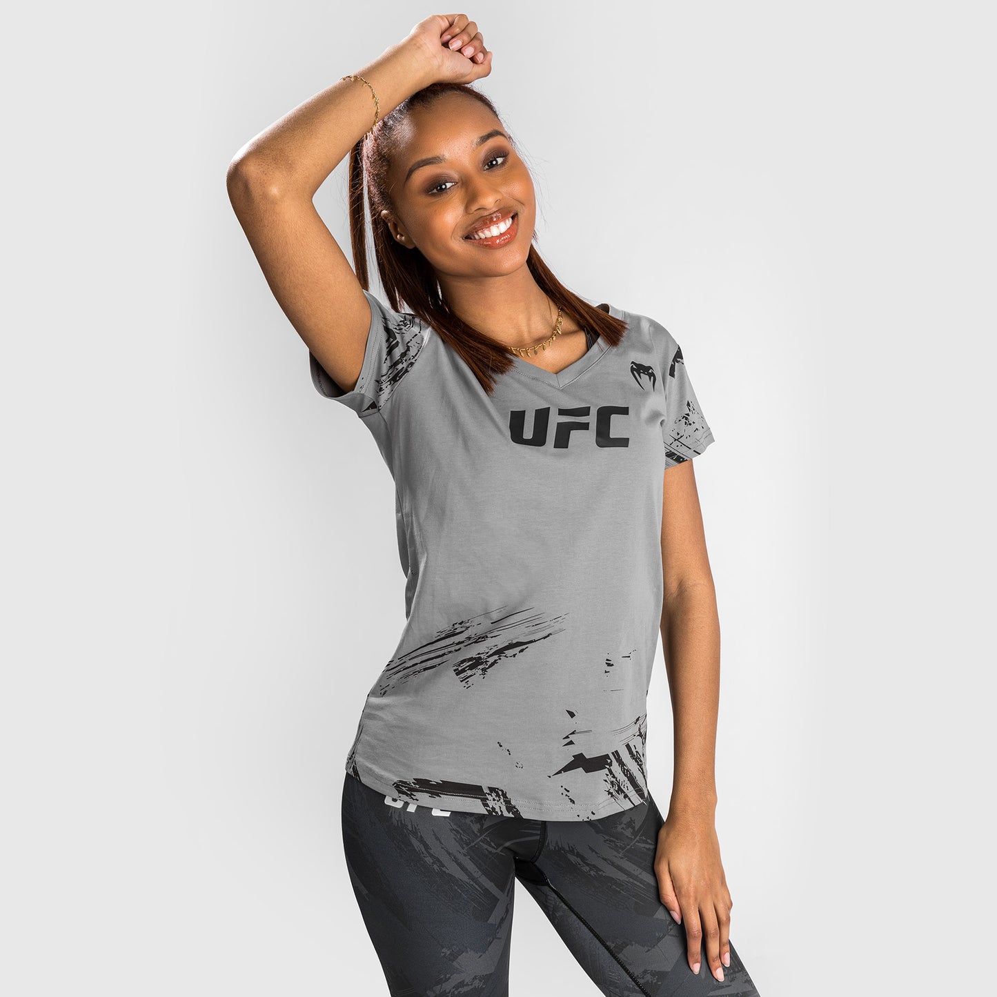 UFC Venum Authentic Fight Week 2.0 T-Shirt - Voor Dames -  Grijs