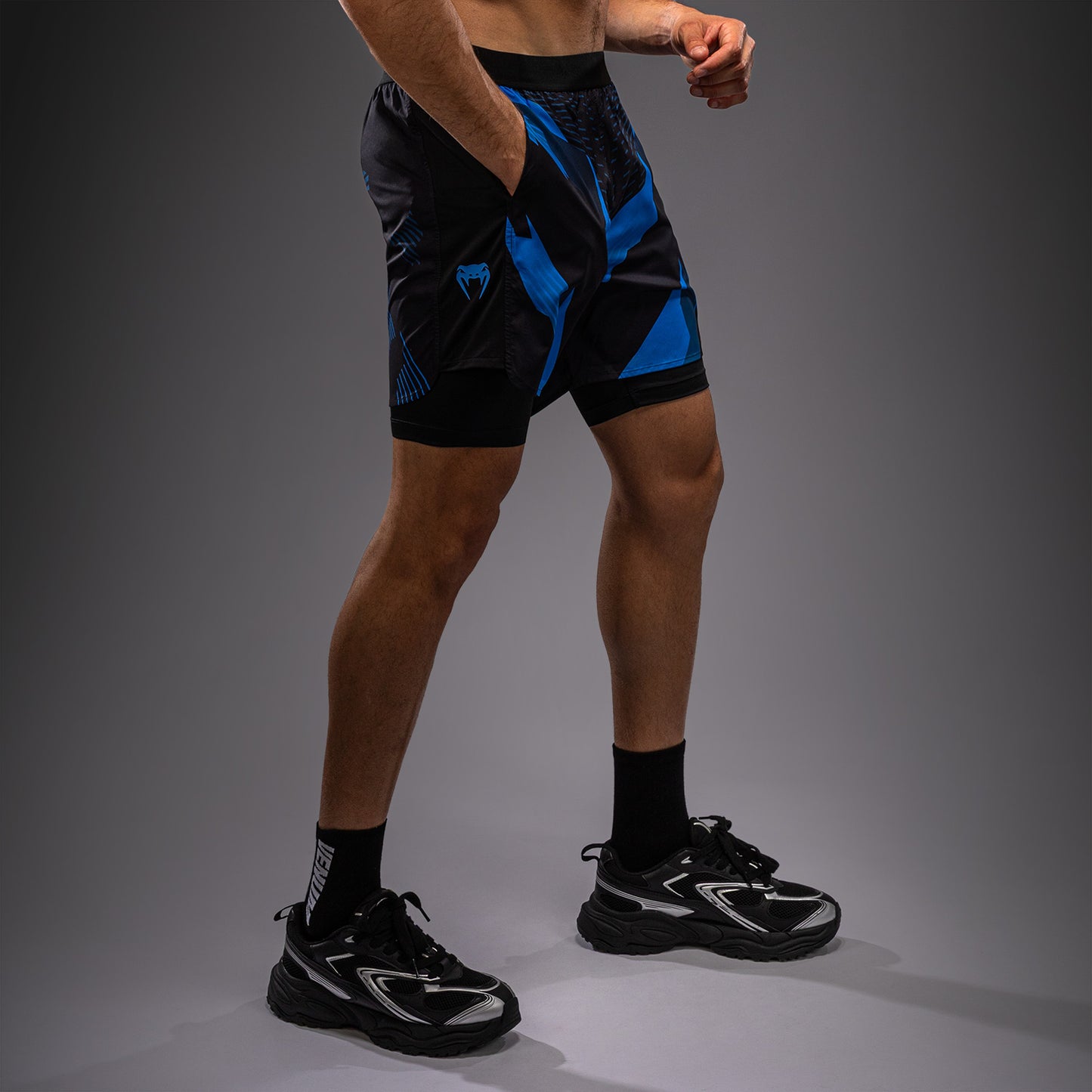 Venum No-Gi 6.0 Trainingsshorts - Zwart/Blauw