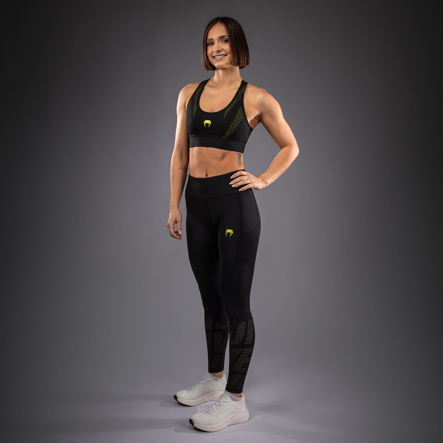 Venum Lazer Sportbeha voor dames - Zwart/Geel