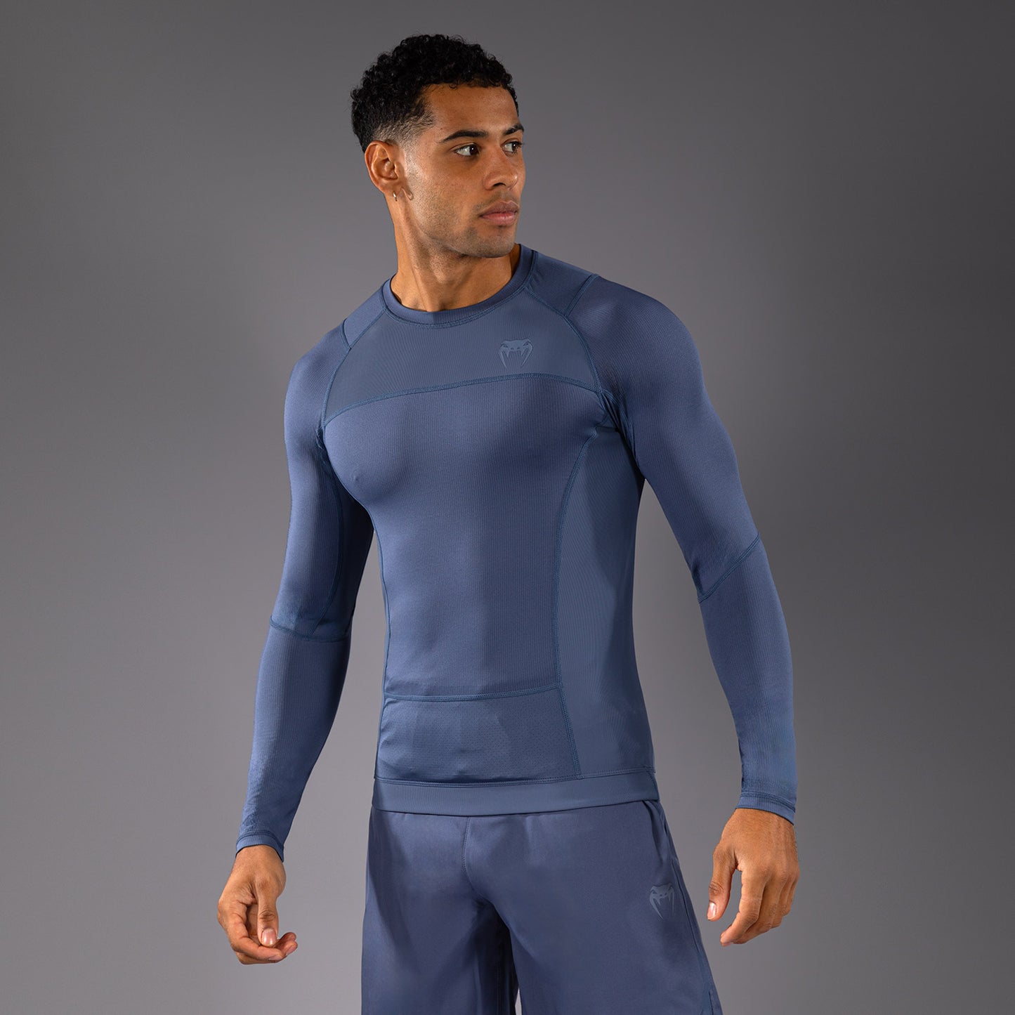 Venum G-Fit Air Lange Mouw Rashguard Heren - Mistblauw