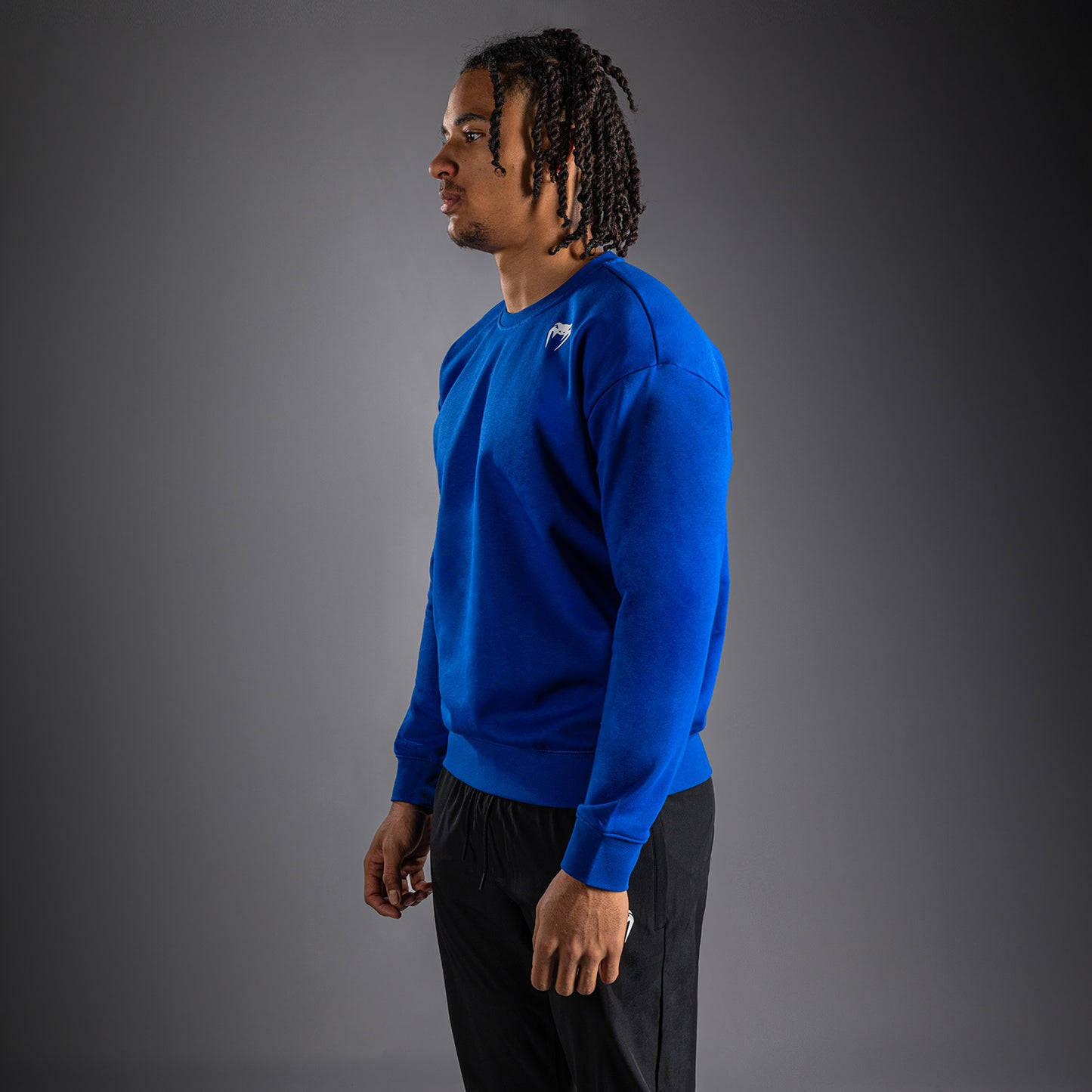 Venum Lineup Fleece Crew Royal - Blauw/Wit