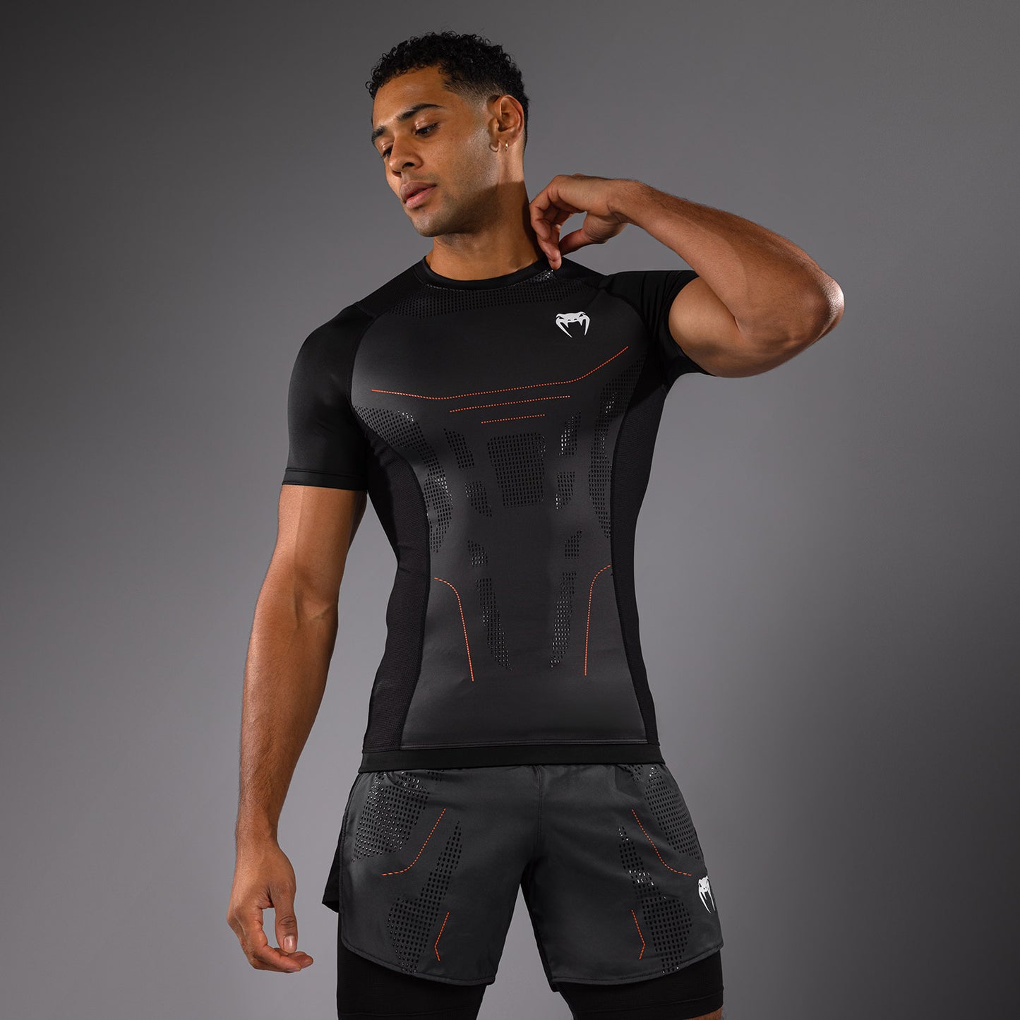 Venum Technical 3.0 Korte Mouwen Rashguard - Grafiet