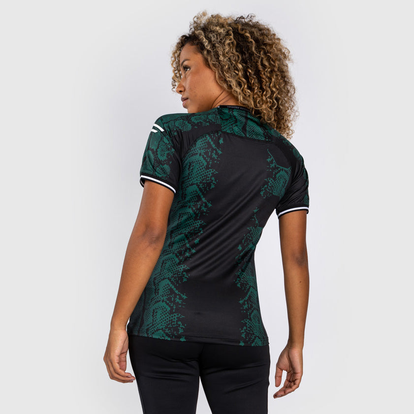 UFC Adrenaline by Venum Personalized Authentic Fight Night Vrouwen Walkout Jersey - Emerald Edition - Groen/Zwart