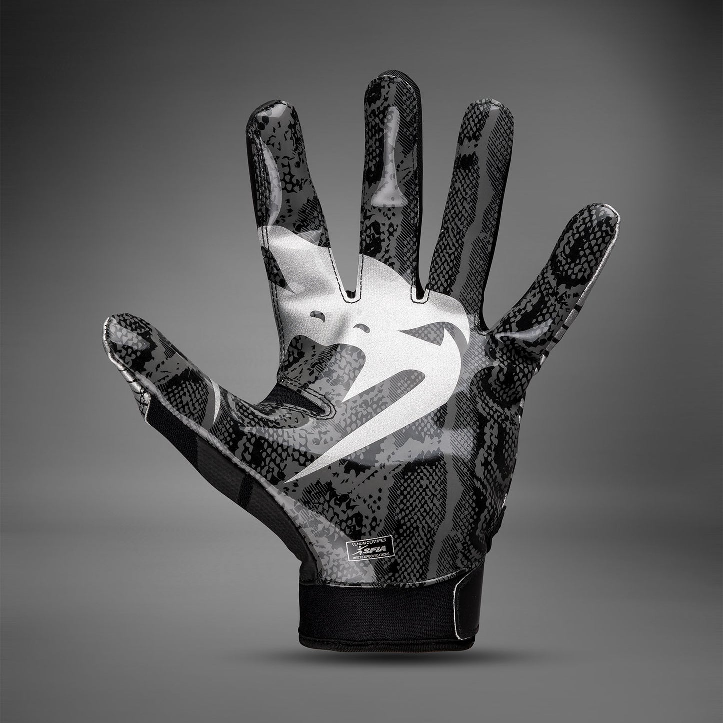 Venum Elite Voetbalhandschoenen - Zwart/Zilver
