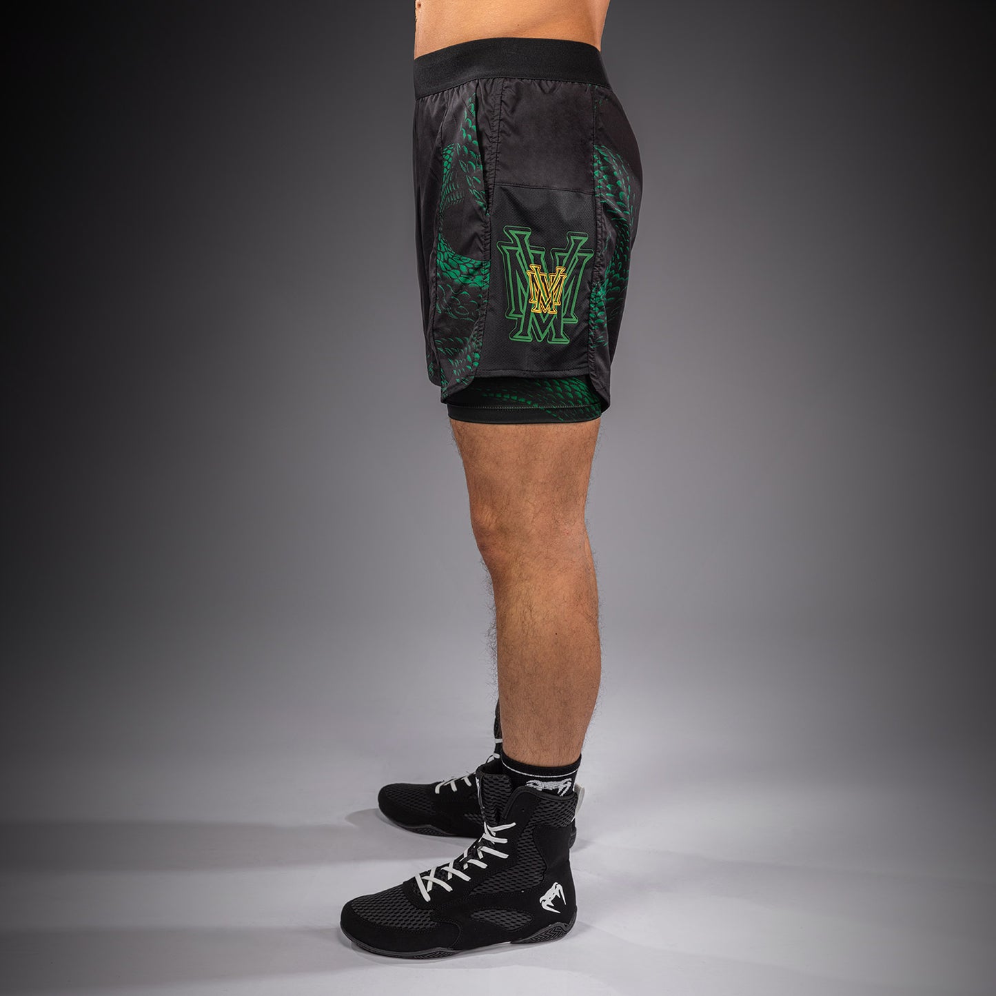 Venum Matupa Trainingsshorts - Zwart/Groen/Goud