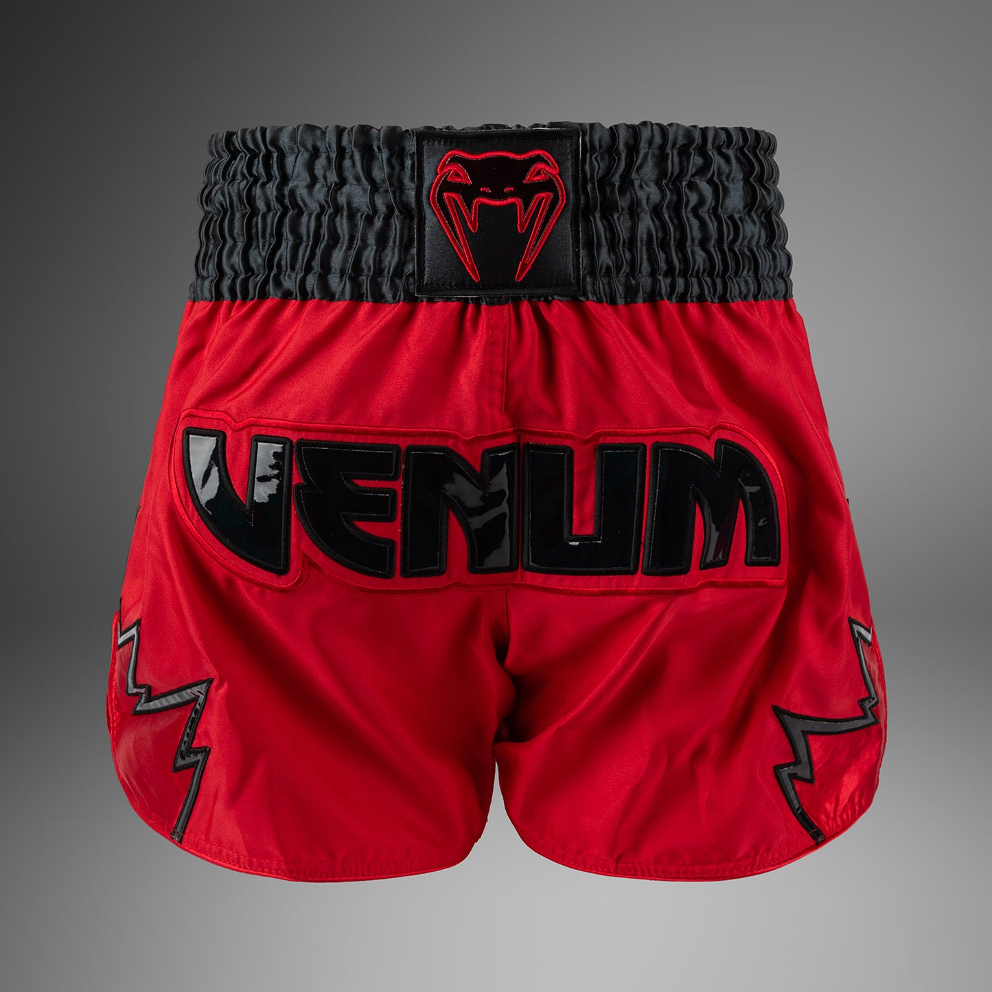 Venum Inferno Muay Thai Shorts - Rood/Charcoal Grijs/Zwart
